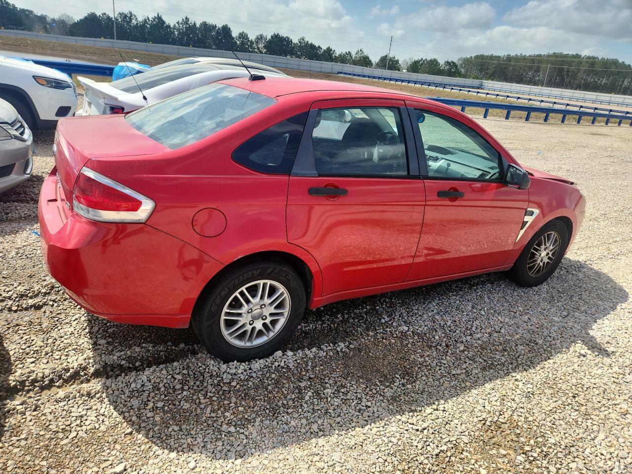 2008 Ford Focus Se Red vin: 1FAHP35NX8W245259