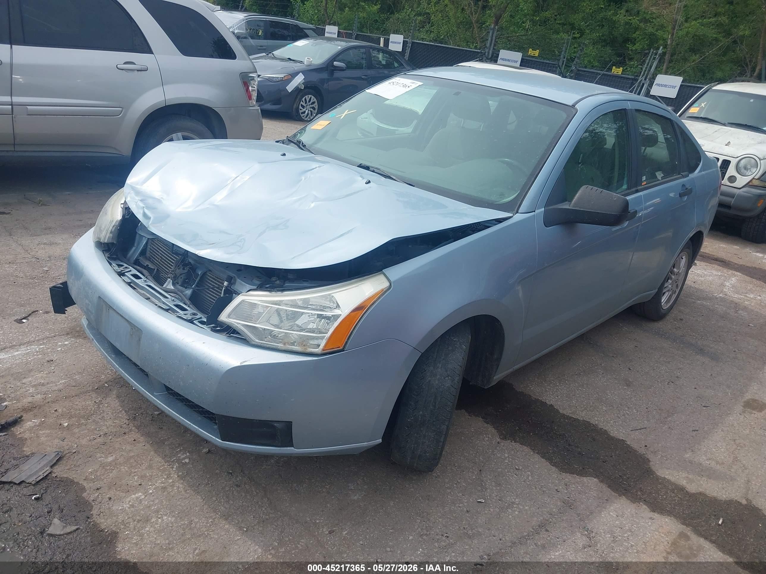 2009 Ford Focus Se Light Blue vin: 1FAHP35NX9W131926