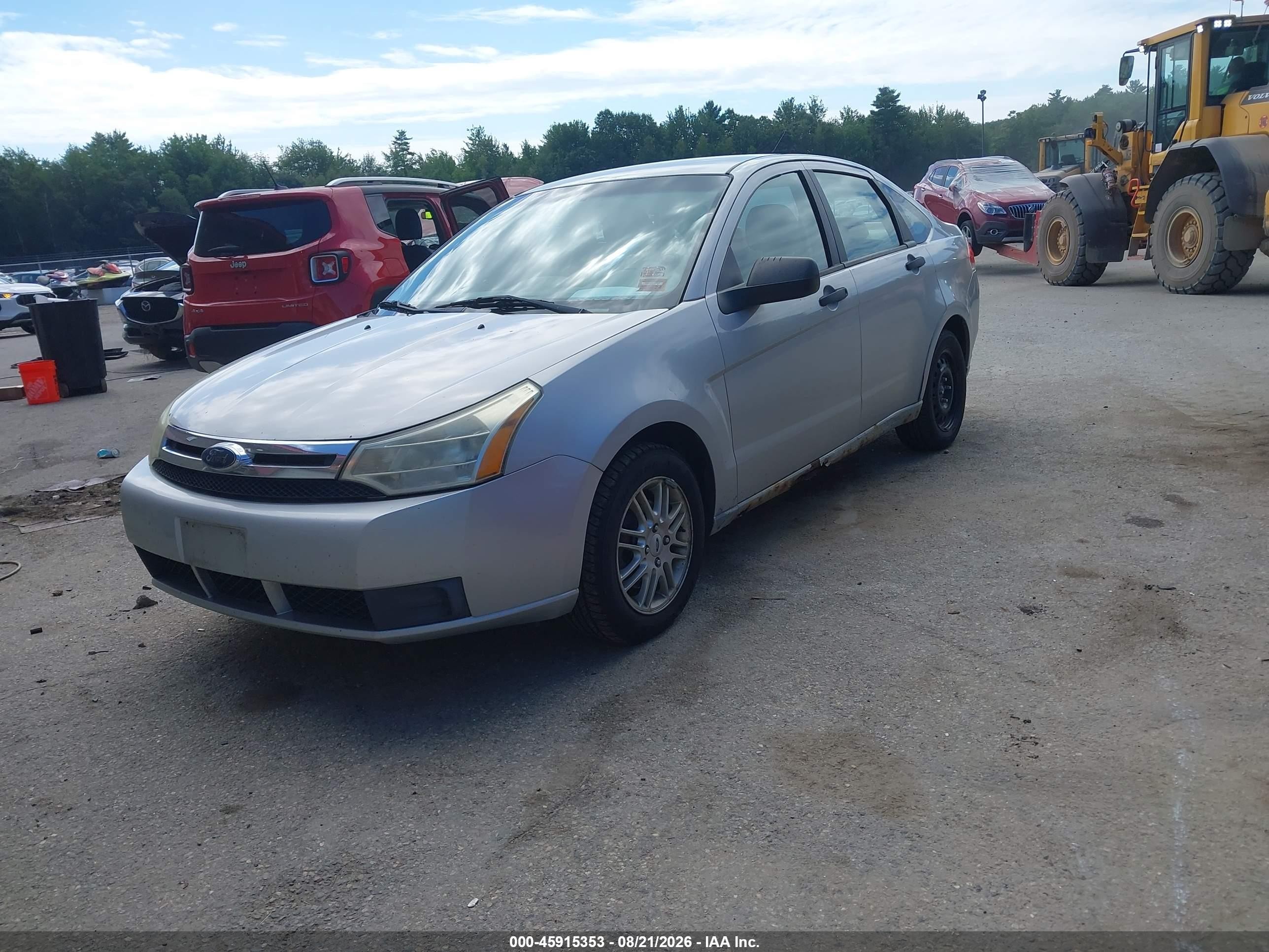 2009 Ford Focus Se Серебряный vin: 1FAHP35NX9W205703