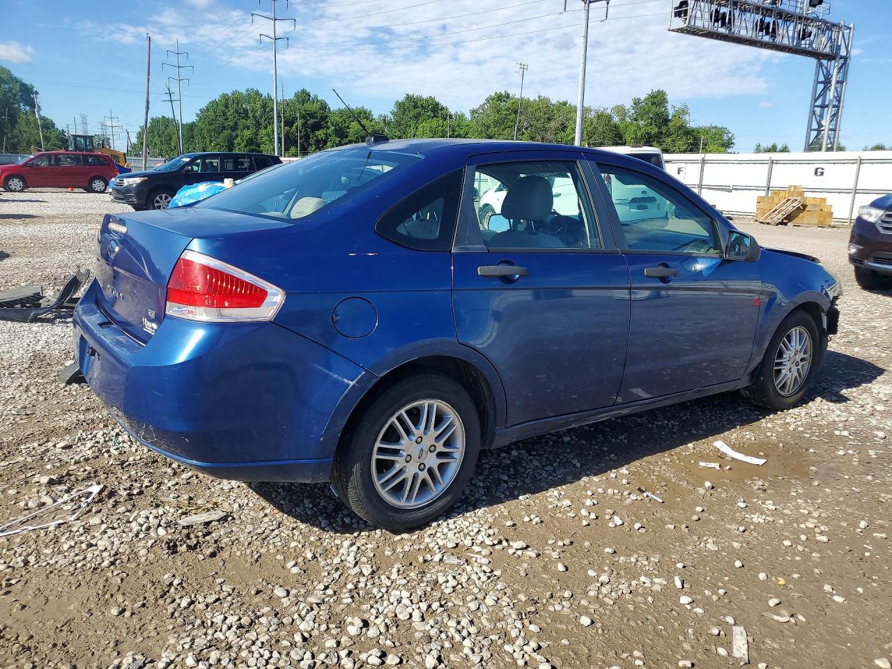 2009 Ford Focus Se Blue vin: 1FAHP35NX9W233176