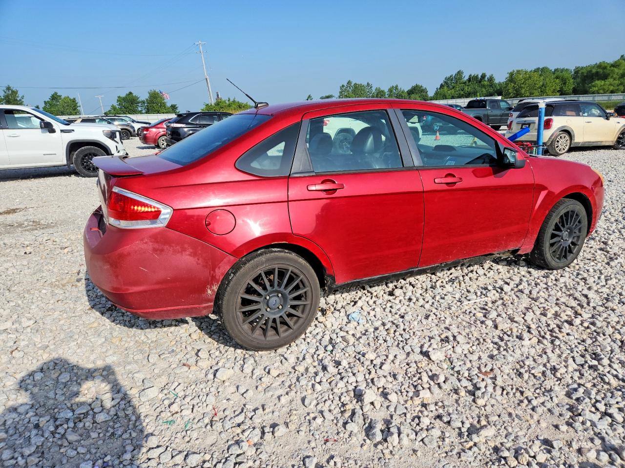 2009 Ford Focus Ses Burgundy vin: 1FAHP36N09W261597