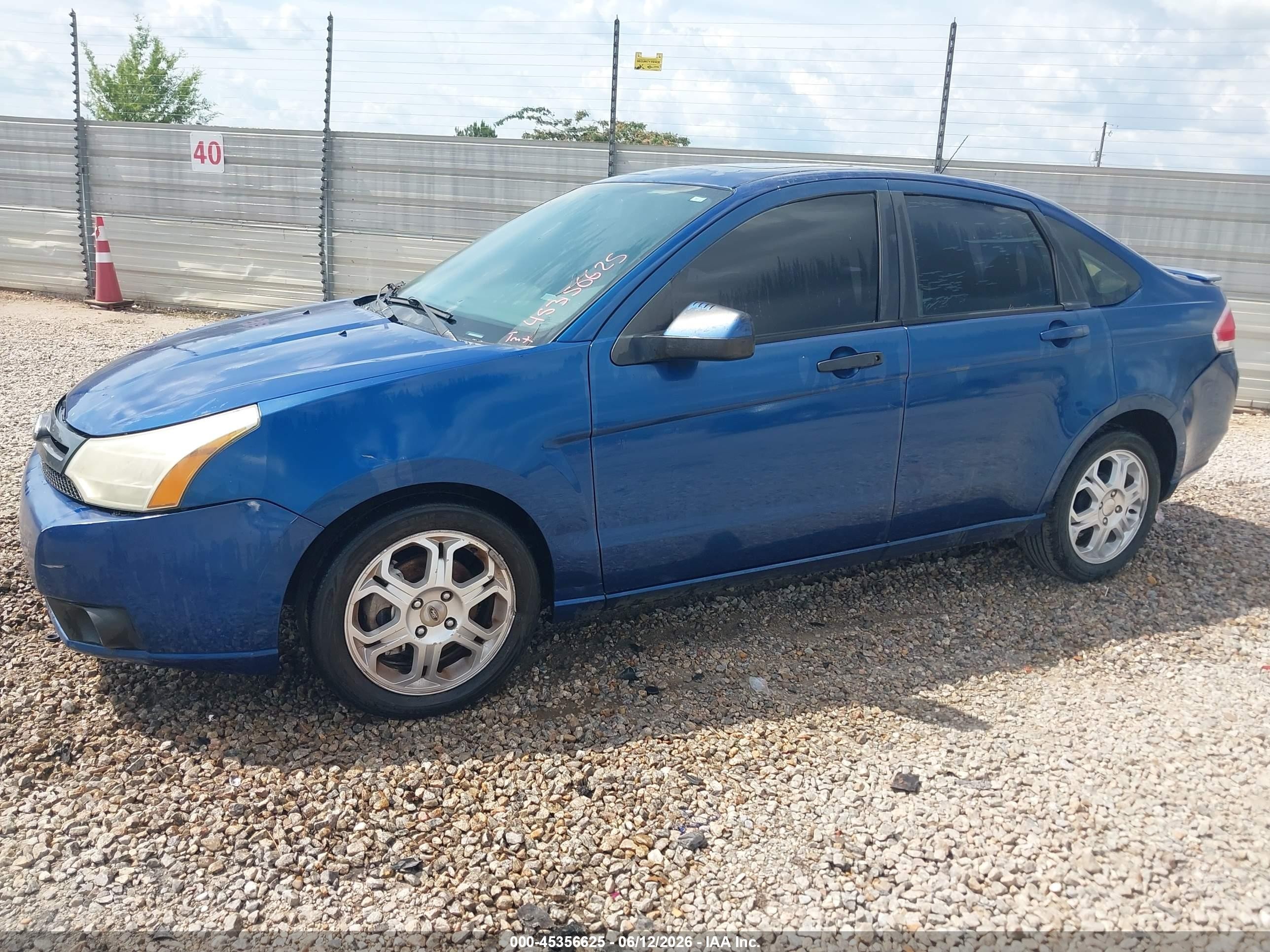 2009 Ford Focus Ses Blue vin: 1FAHP36N19W178096
