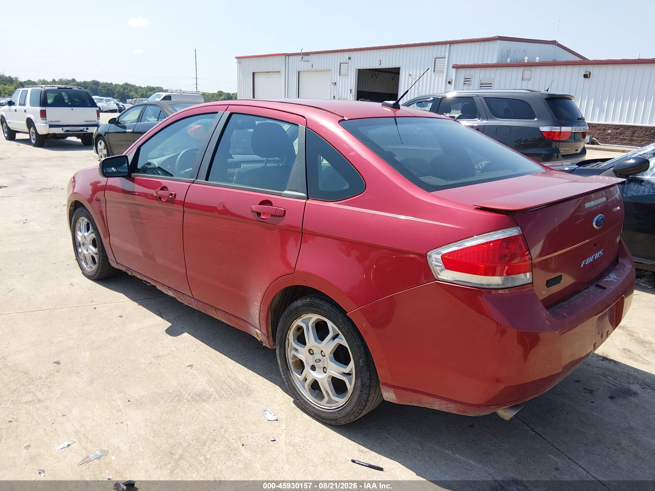 2009 Ford Focus Ses Красный vin: 1FAHP36N39W116649
