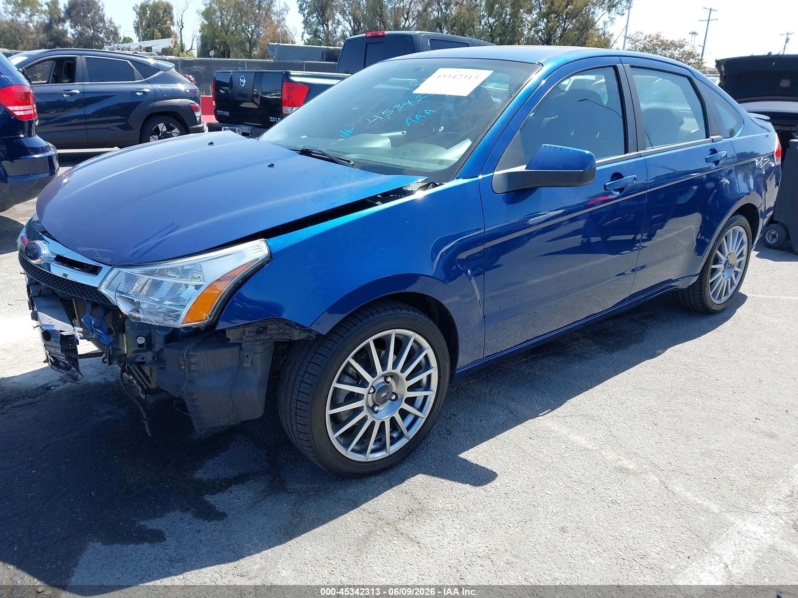2009 Ford Focus Ses Синий vin: 1FAHP36N39W202446