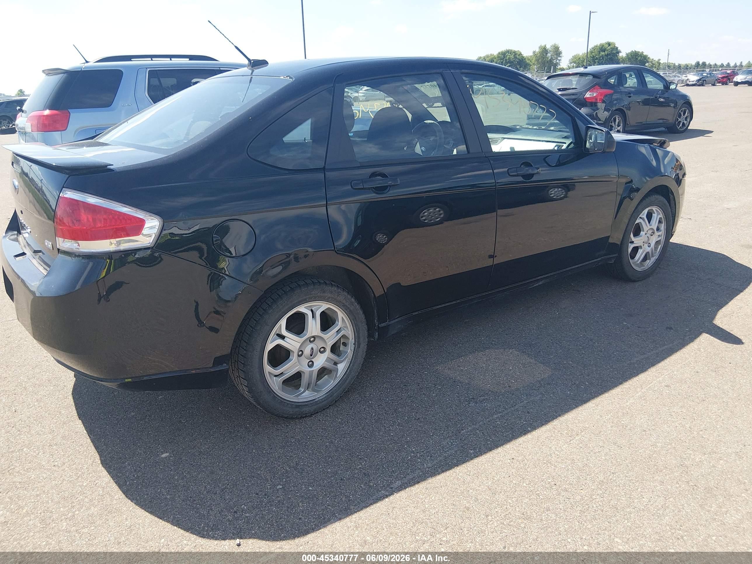 2009 Ford Focus Ses Black vin: 1FAHP36N39W209302