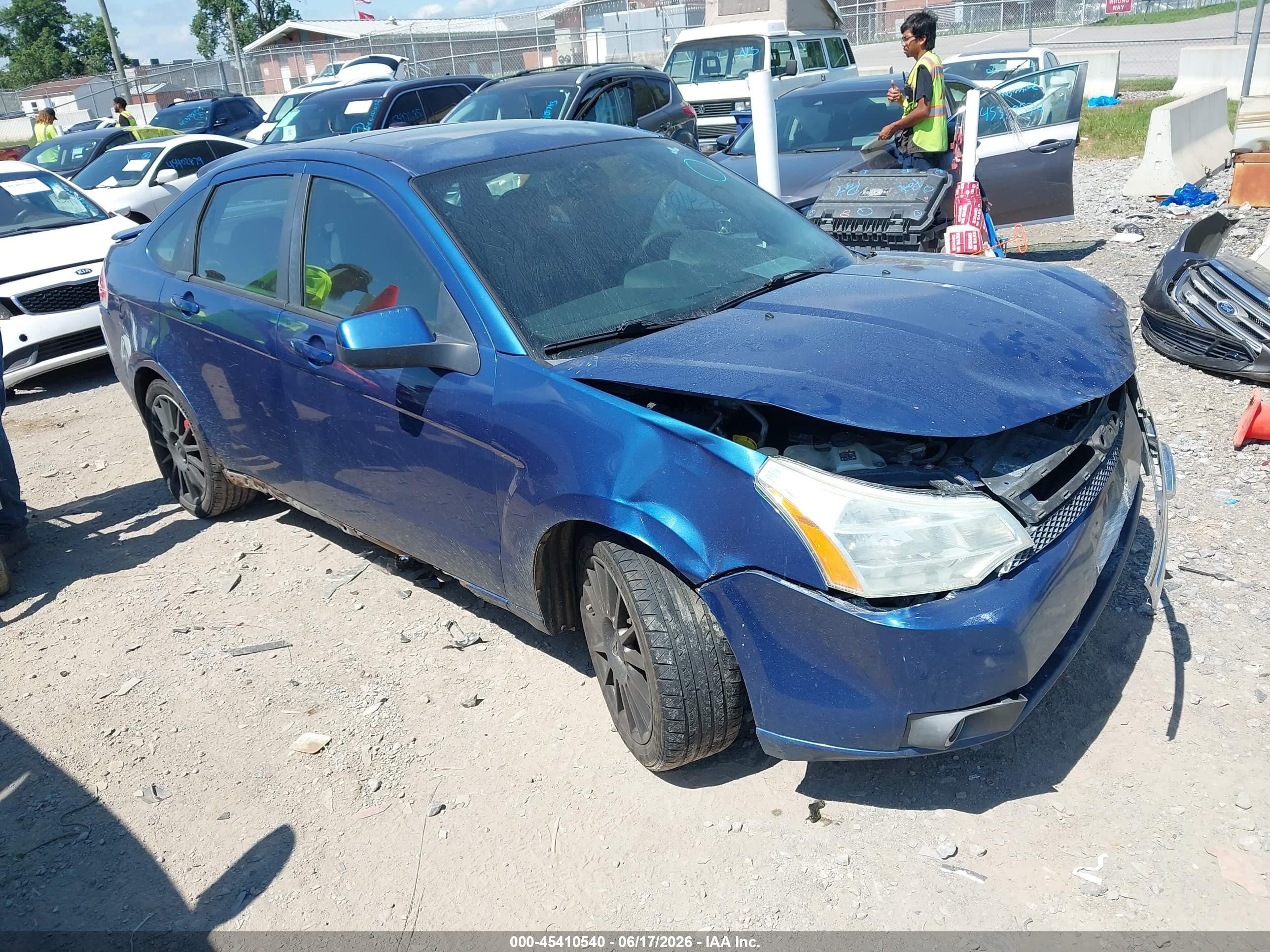 2009 Ford Focus Ses Синий vin: 1FAHP36N49W105871