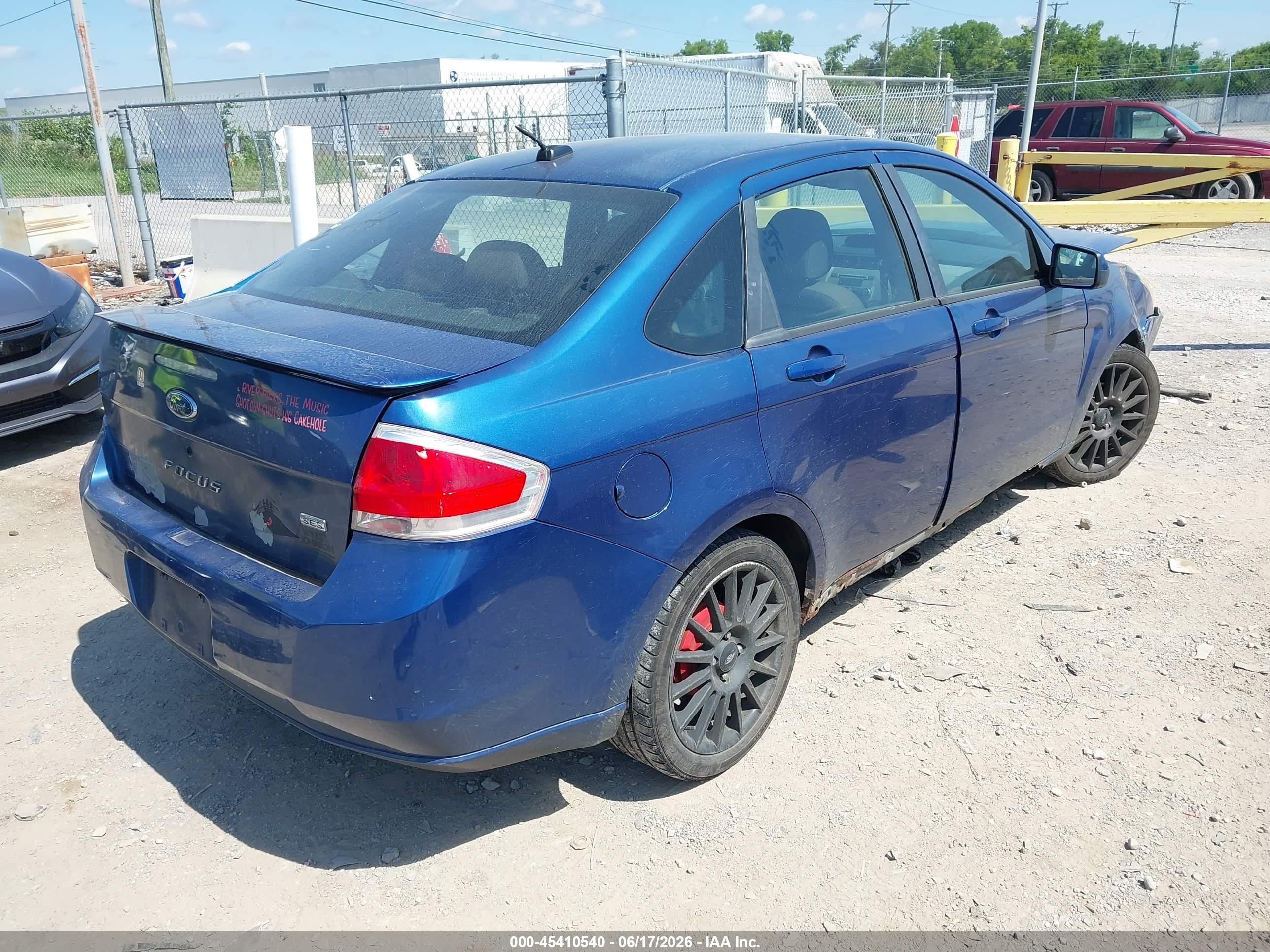 2009 Ford Focus Ses Синий vin: 1FAHP36N49W105871