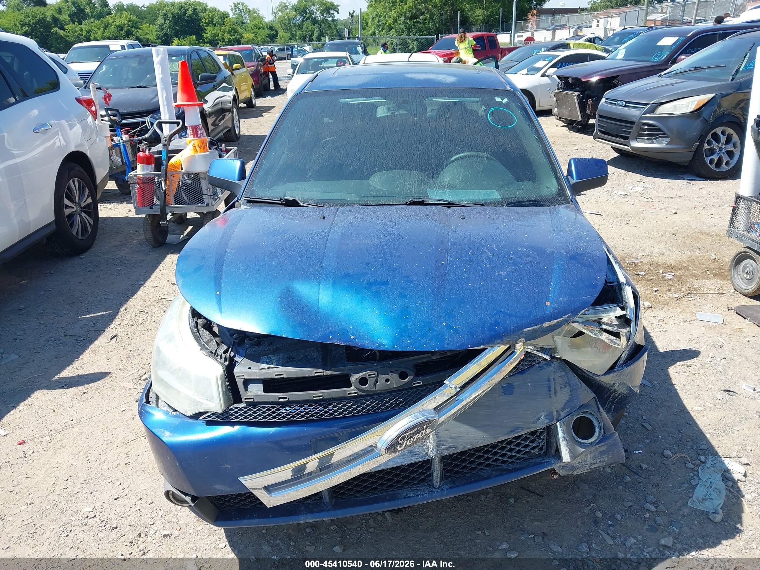 2009 Ford Focus Ses Синий vin: 1FAHP36N49W105871