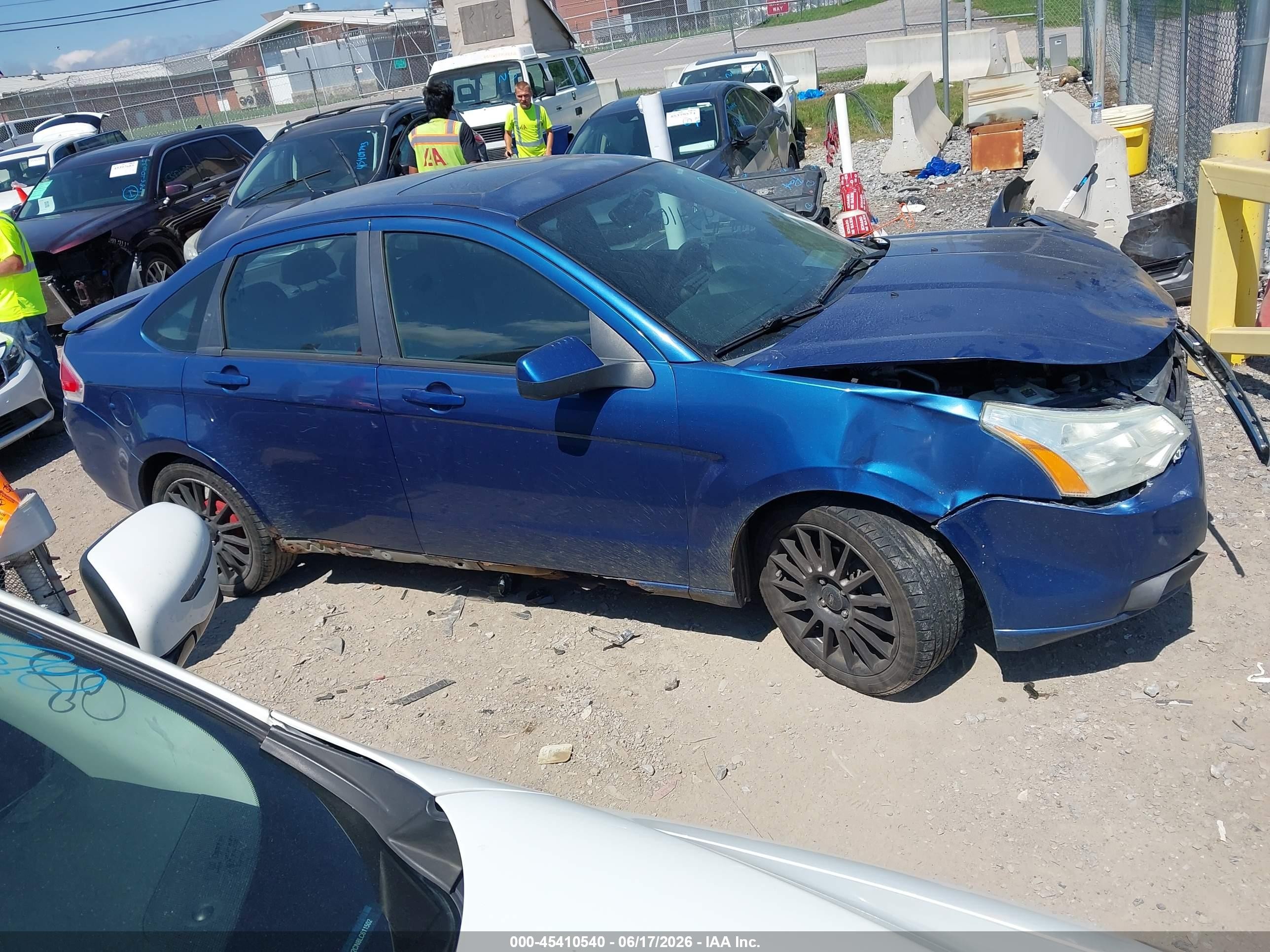 2009 Ford Focus Ses Синий vin: 1FAHP36N49W105871