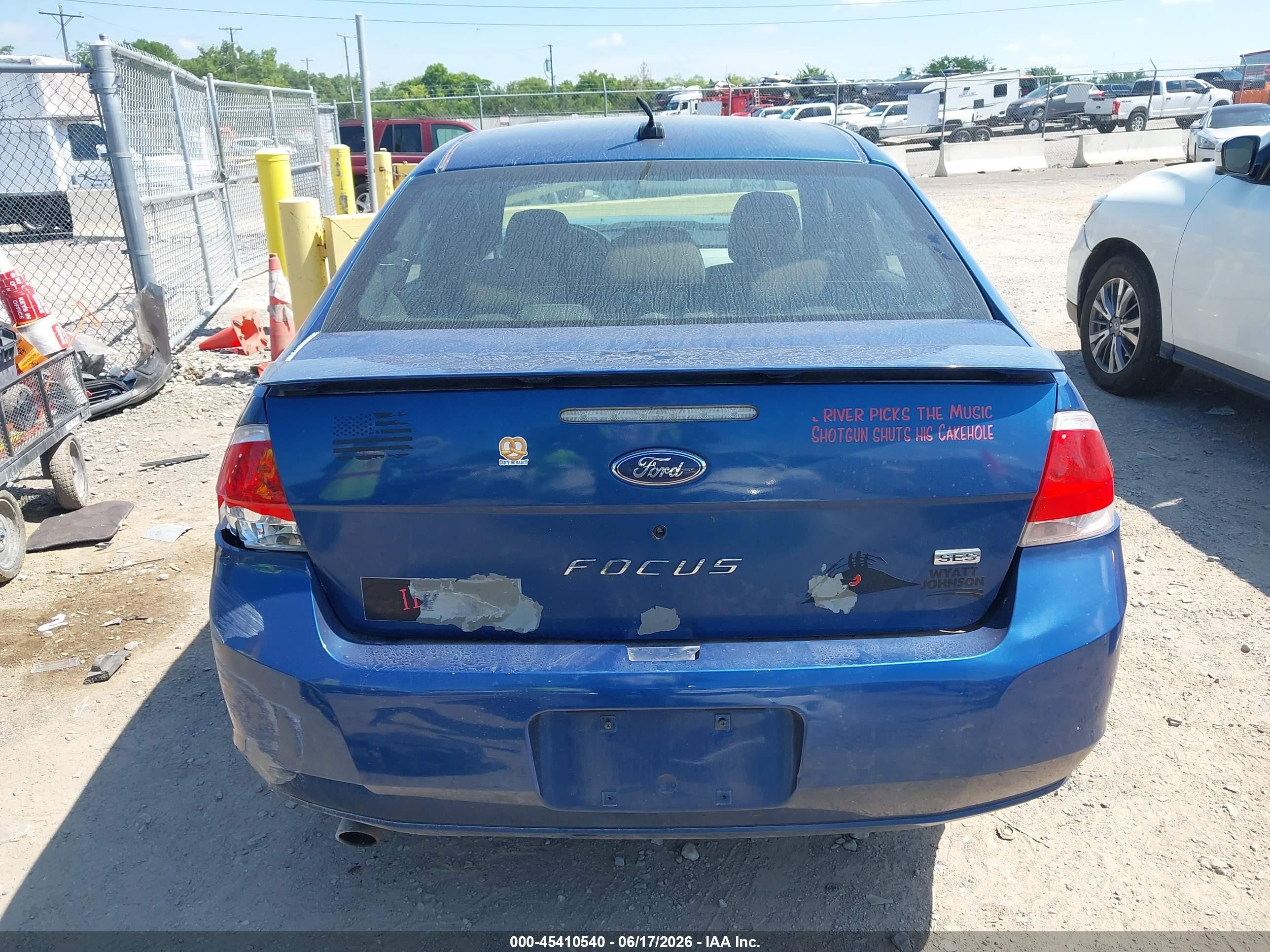 2009 Ford Focus Ses Синий vin: 1FAHP36N49W105871