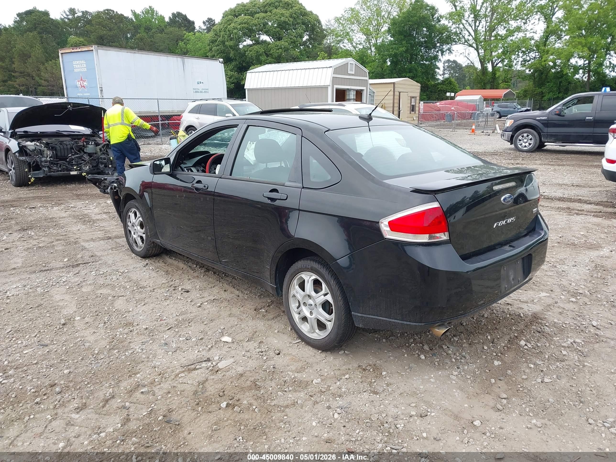 2009 Ford Focus Ses Черный vin: 1FAHP36N49W151071