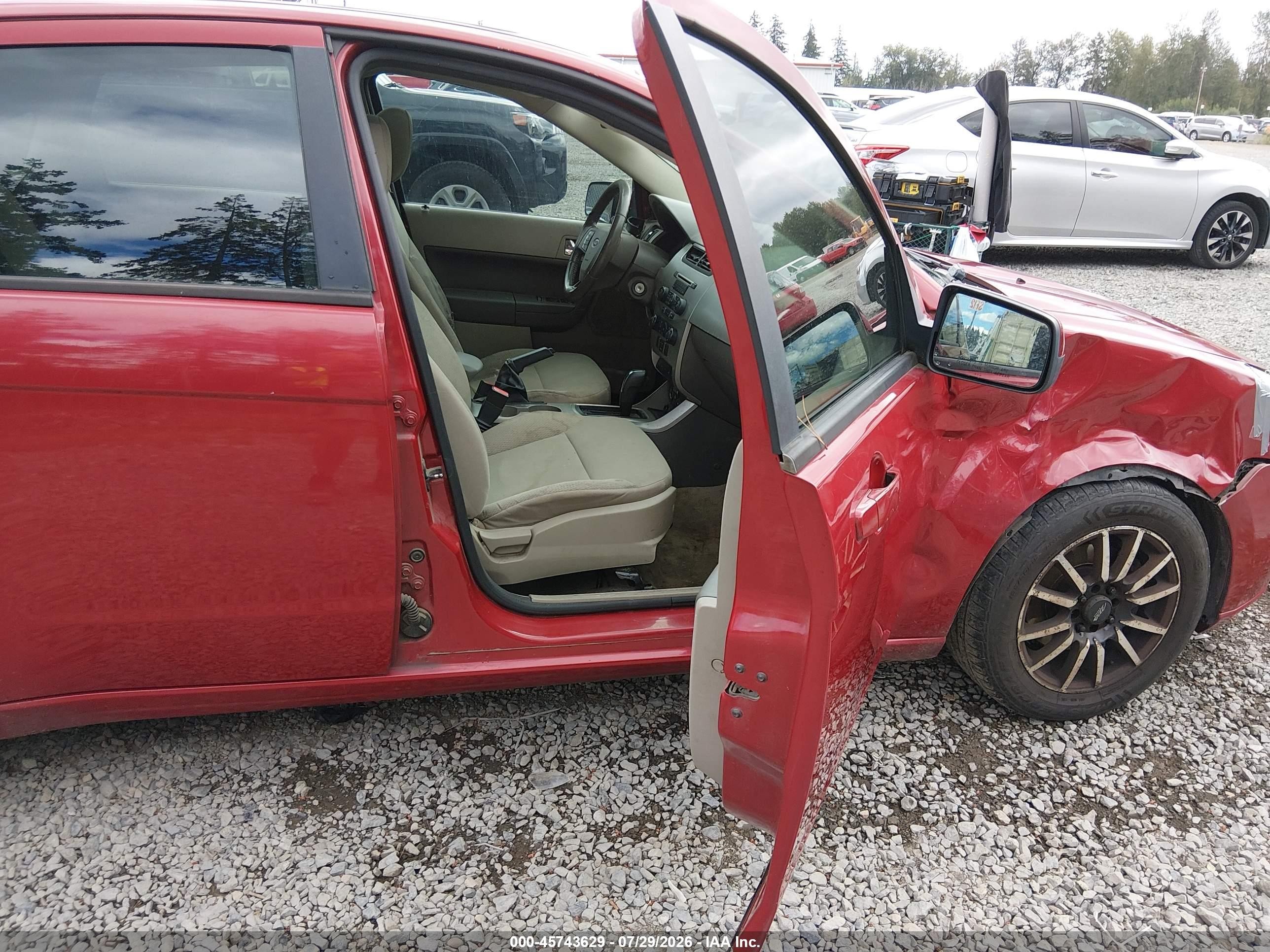 2009 Ford Focus Ses Red vin: 1FAHP36N49W179940