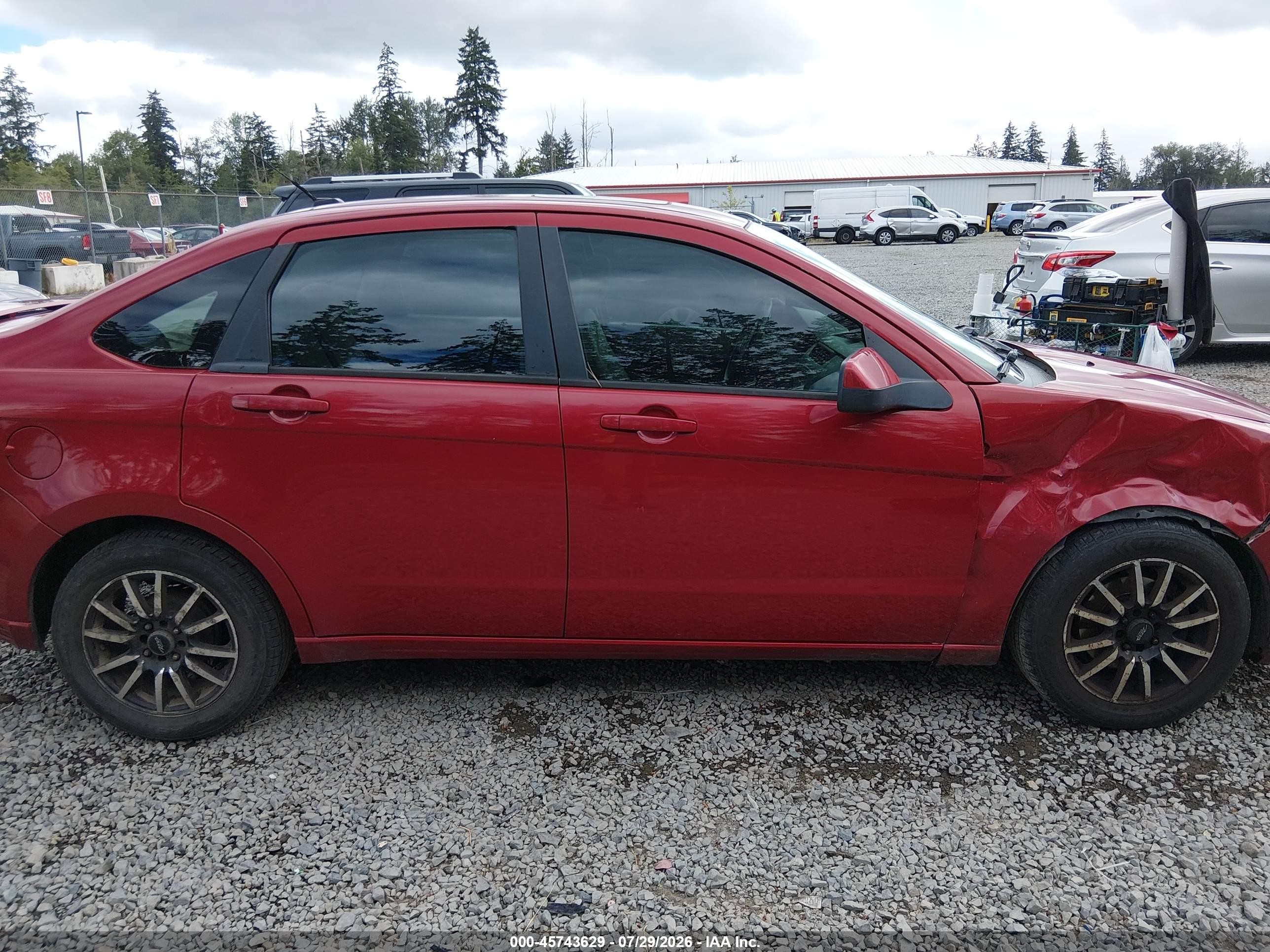2009 Ford Focus Ses Red vin: 1FAHP36N49W179940