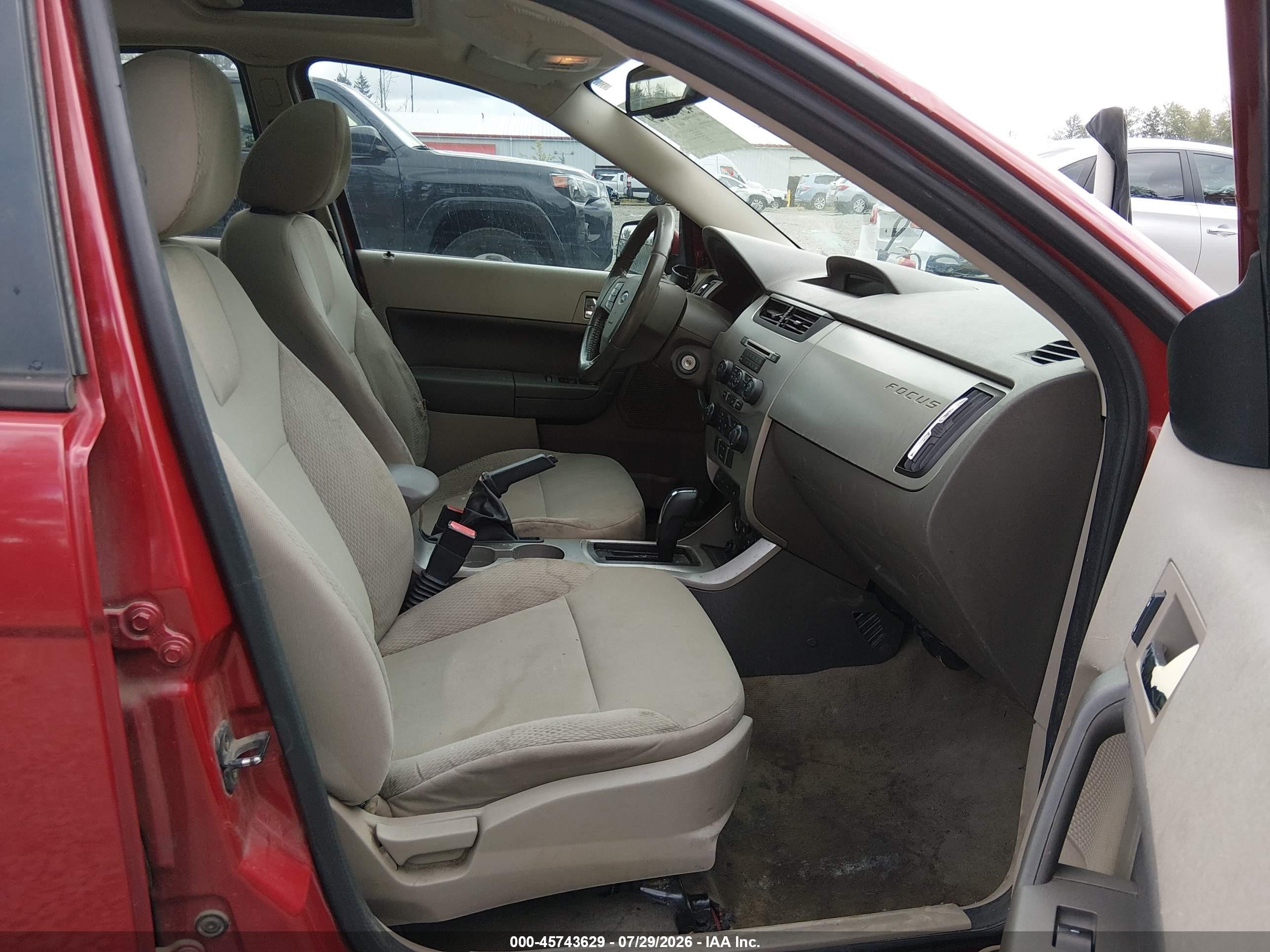 2009 Ford Focus Ses Red vin: 1FAHP36N49W179940