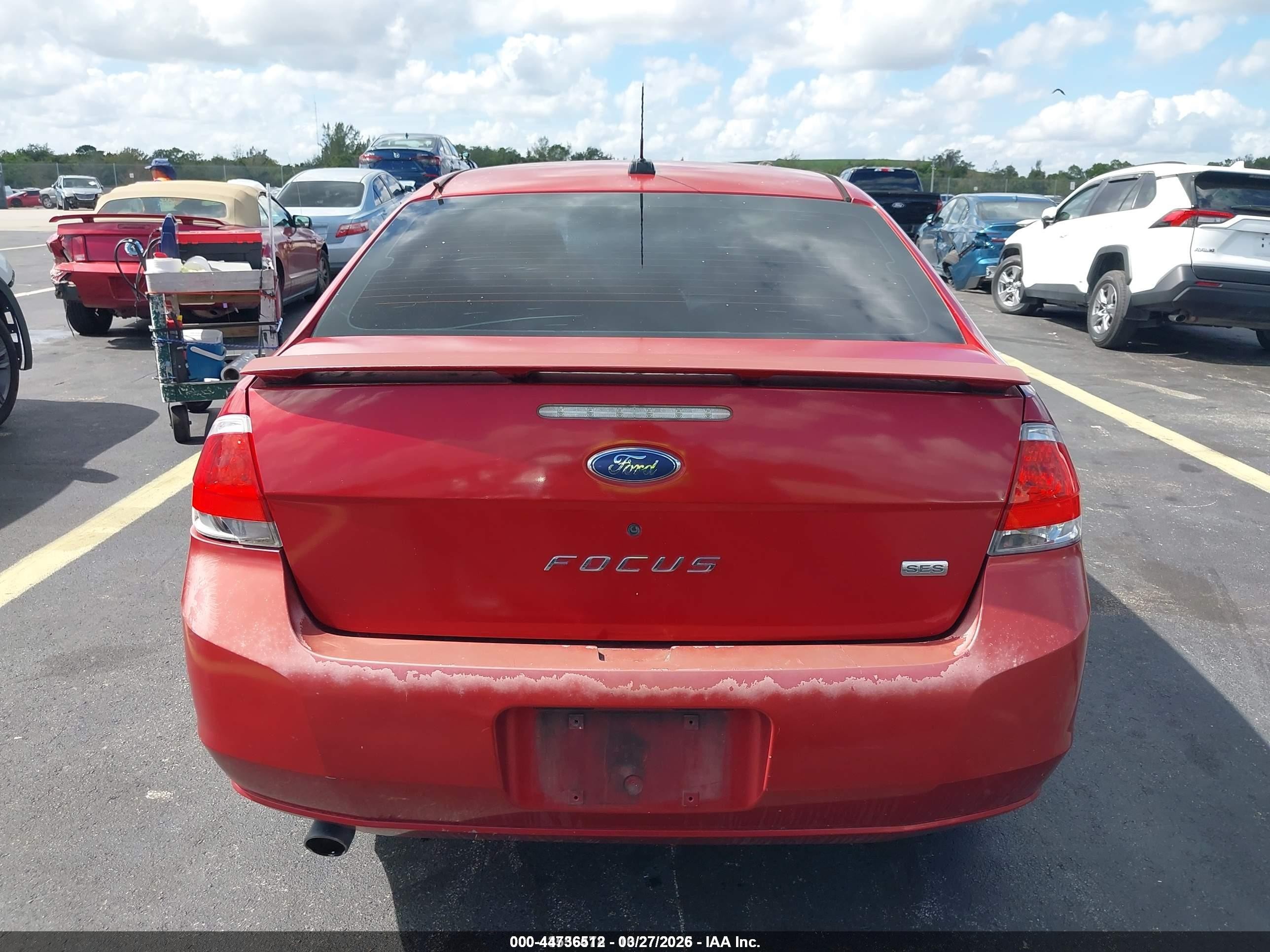 2009 Ford Focus Ses Red vin: 1FAHP36N49W270237