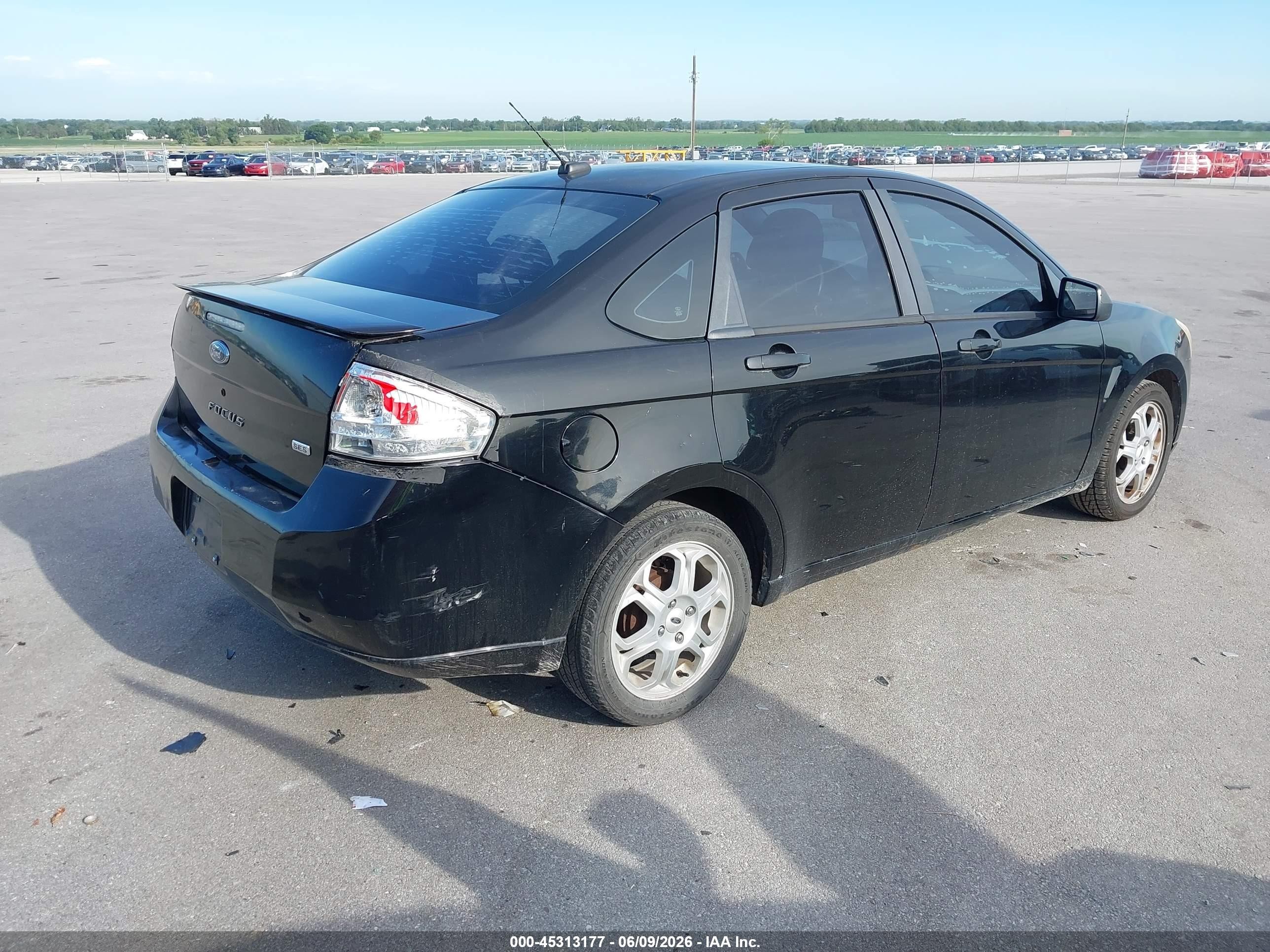 2009 Ford Focus Ses Black vin: 1FAHP36N59W173600