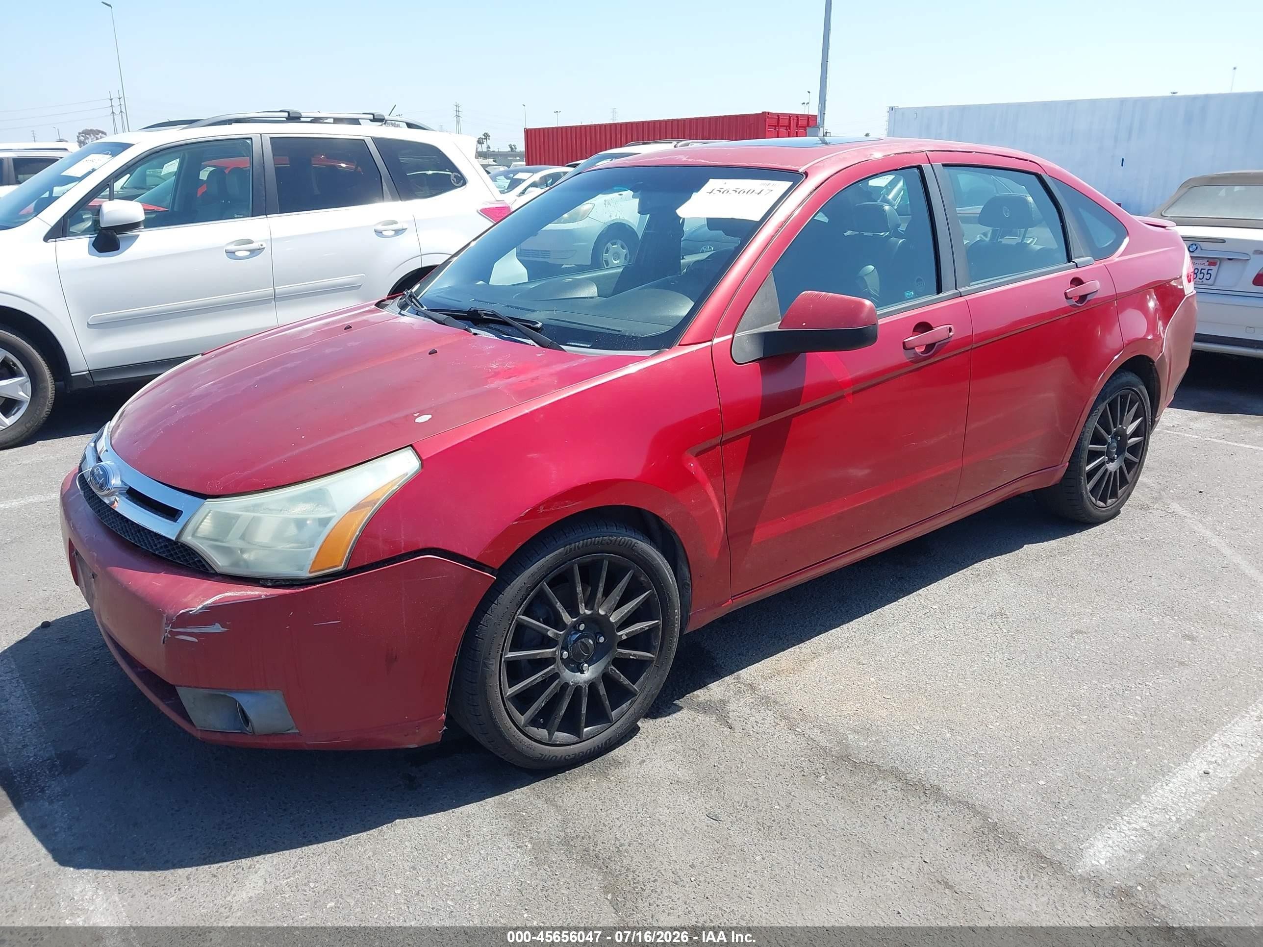 2009 Ford Focus Ses Красный vin: 1FAHP36N69W106973