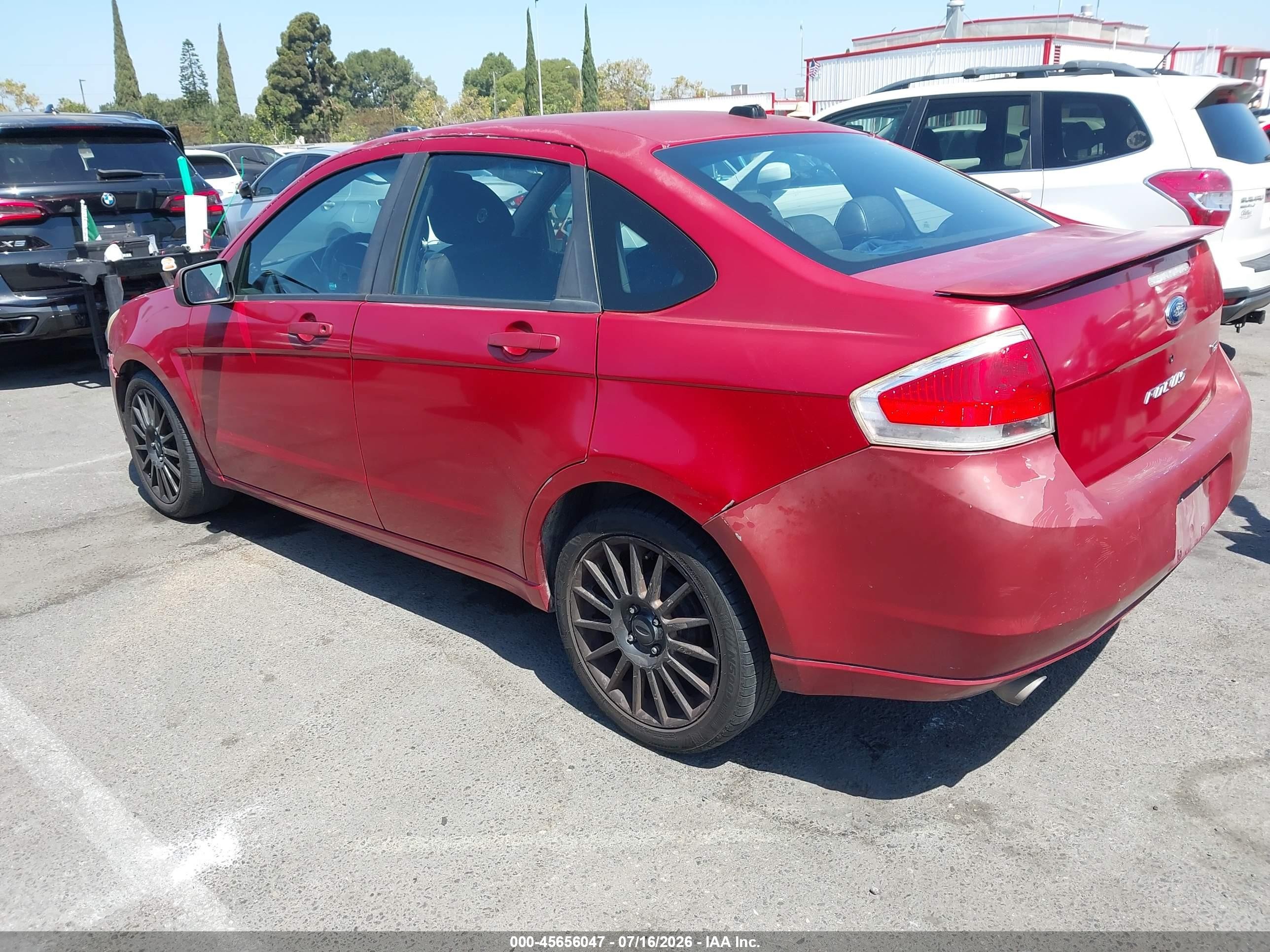 2009 Ford Focus Ses Красный vin: 1FAHP36N69W106973