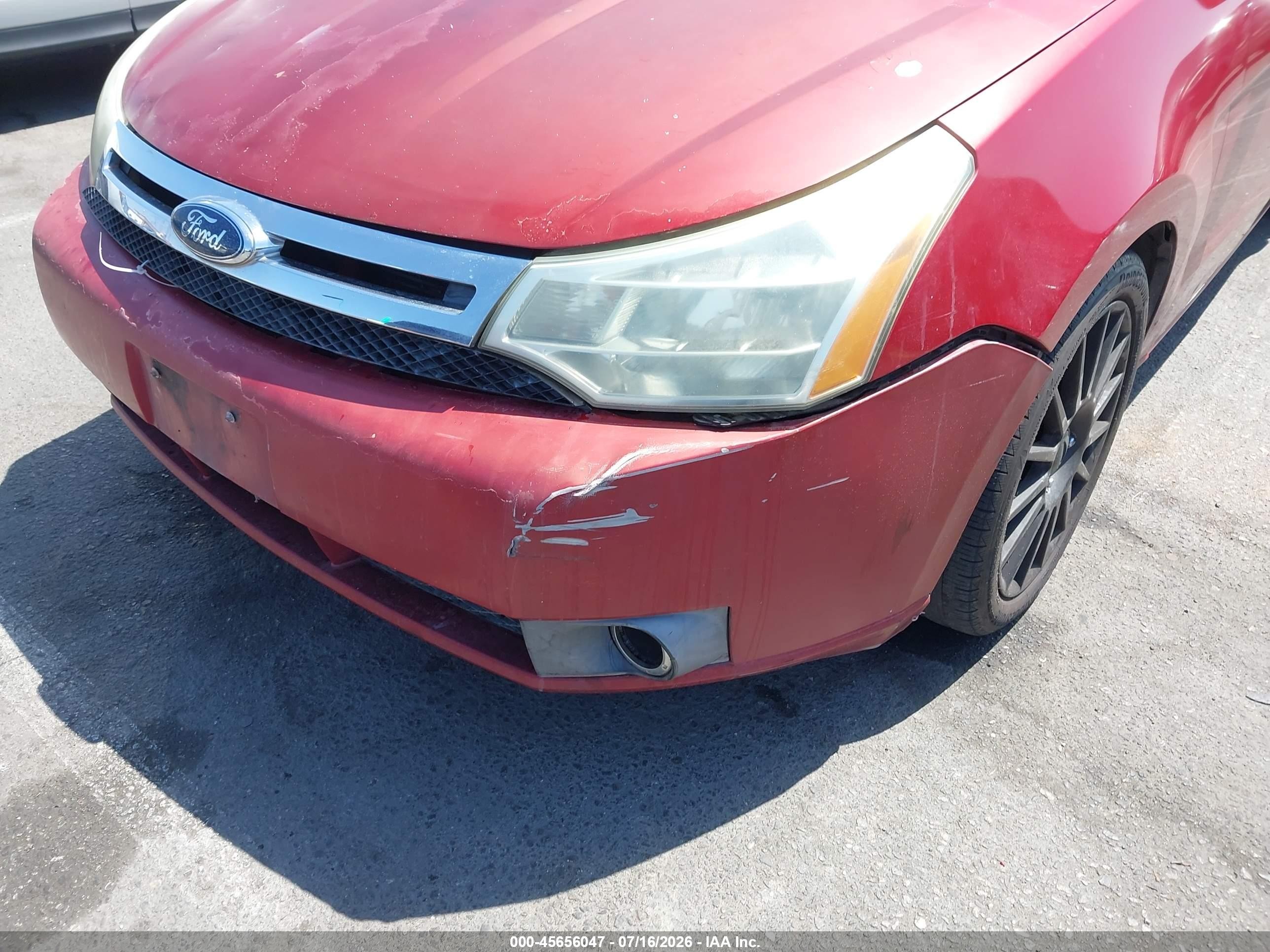 2009 Ford Focus Ses Красный vin: 1FAHP36N69W106973