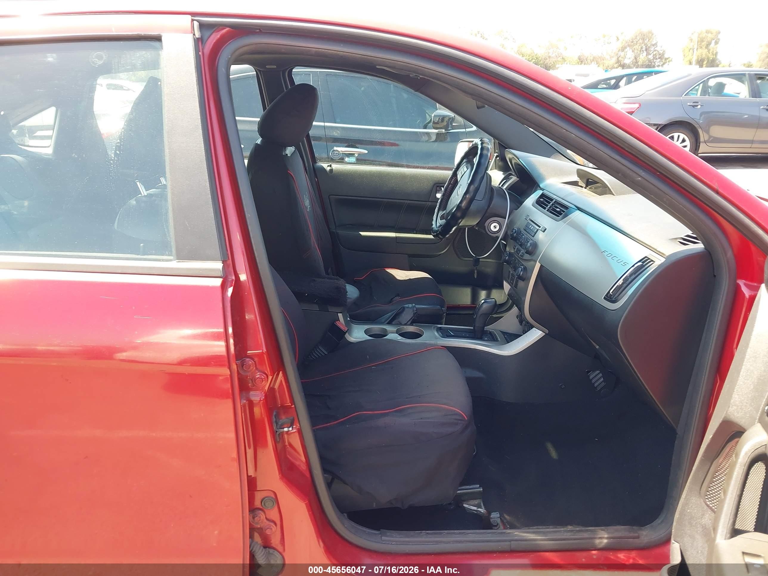 2009 Ford Focus Ses Красный vin: 1FAHP36N69W106973