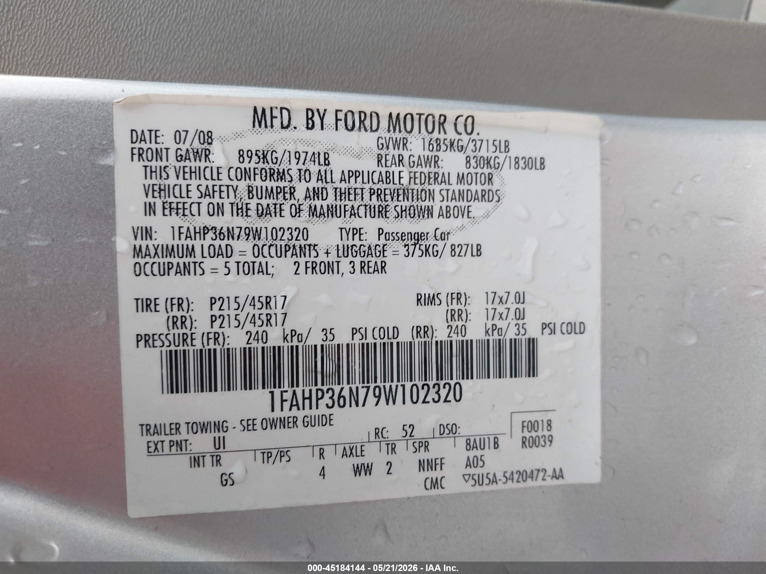 2009 Ford Focus Ses Silver vin: 1FAHP36N79W102320