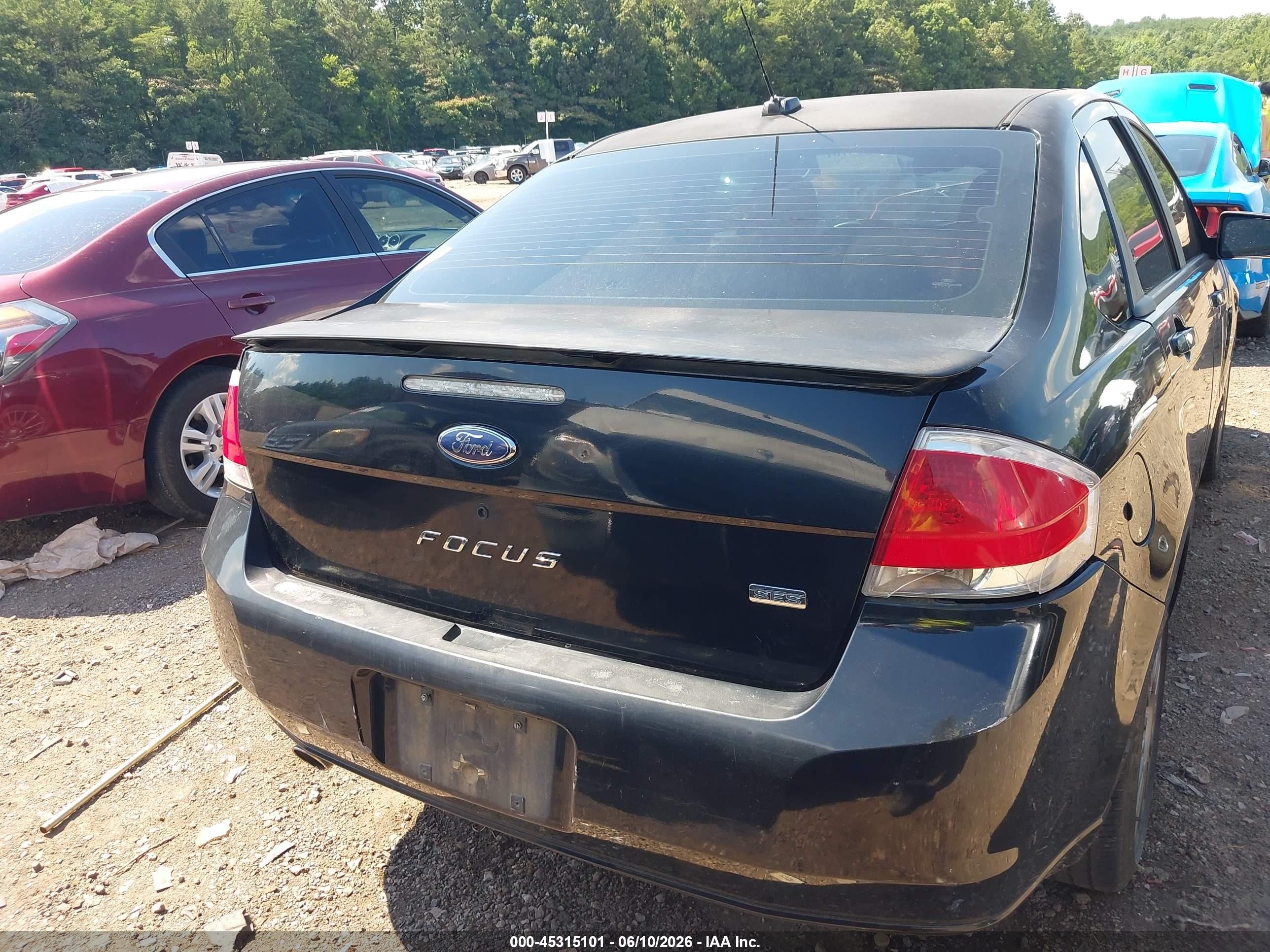 2009 Ford Focus Ses Black vin: 1FAHP36N79W174070
