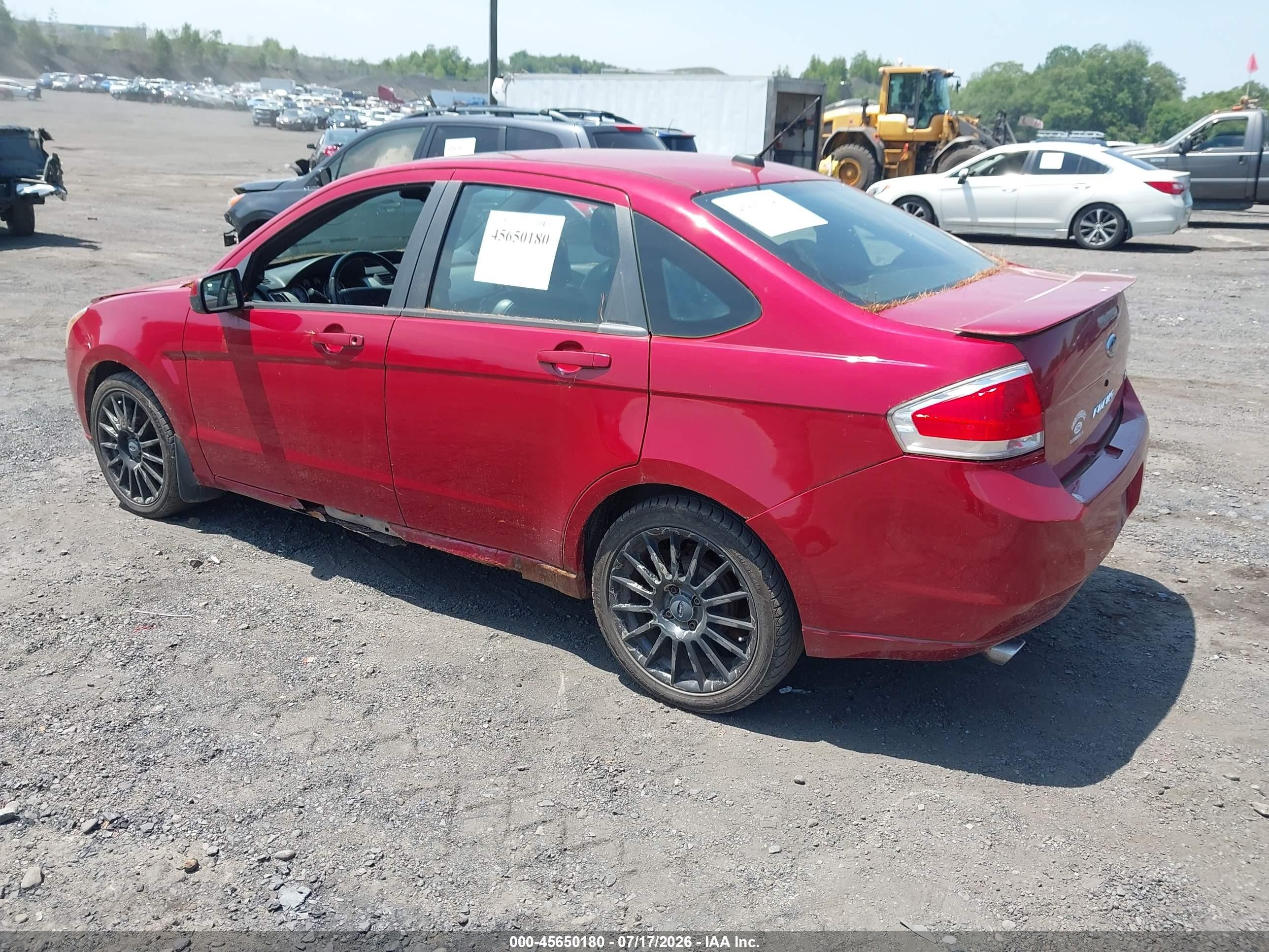 2009 Ford Focus Ses Red vin: 1FAHP36N79W250077