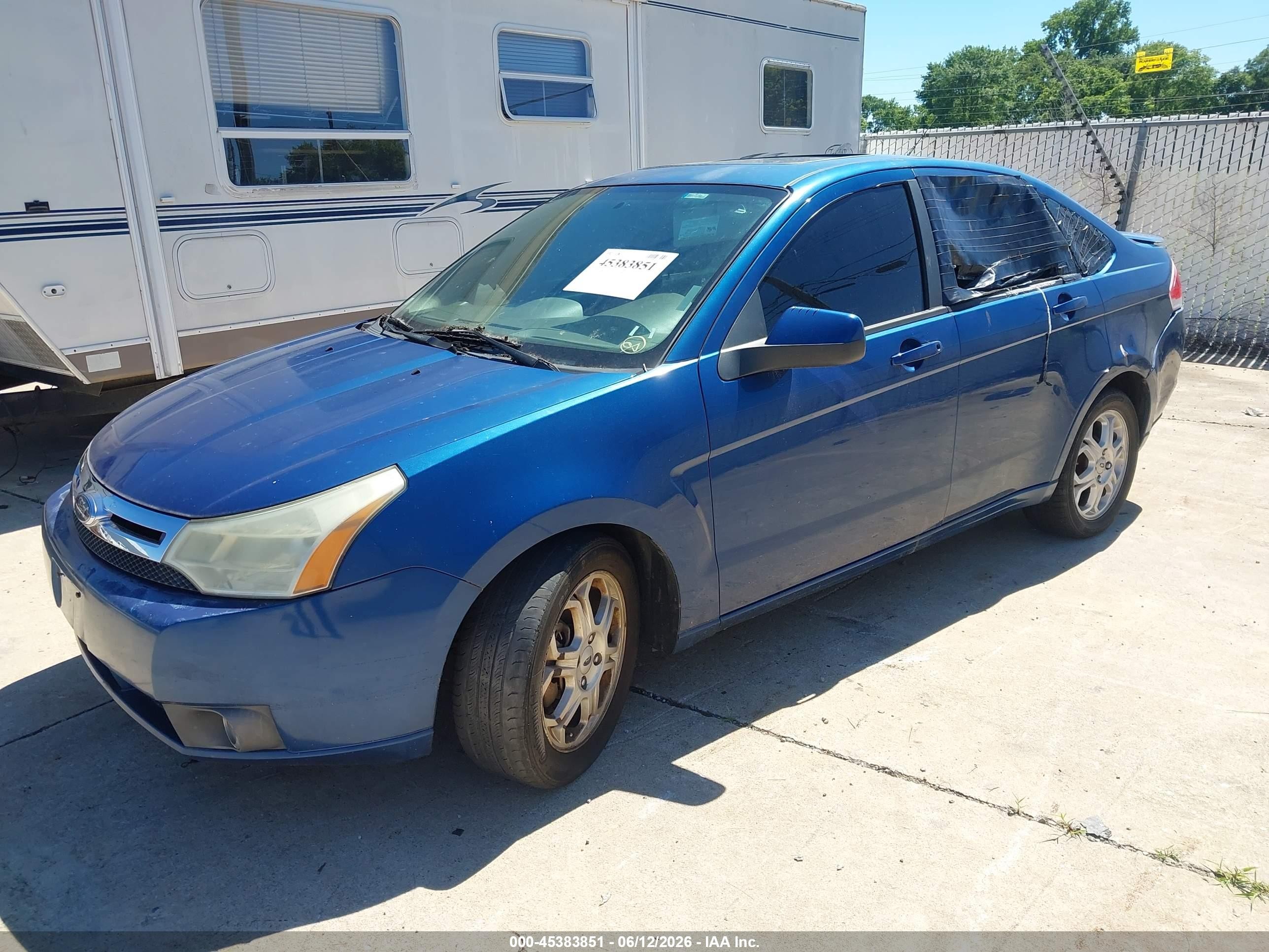 2009 Ford Focus Ses Blue vin: 1FAHP36N89W219100