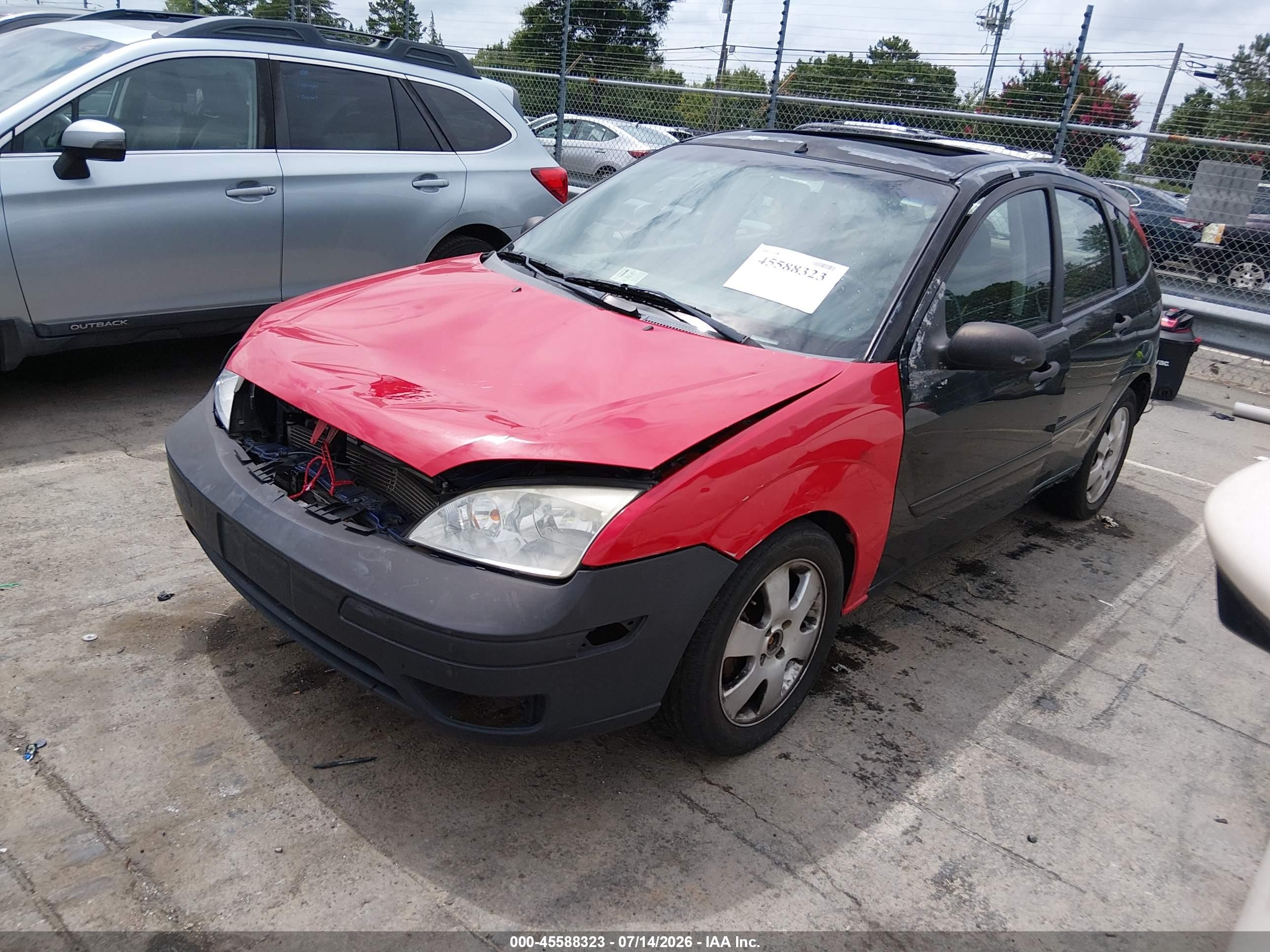 2006 Ford Focus Zx5 Blue vin: 1FAHP37N06W221885