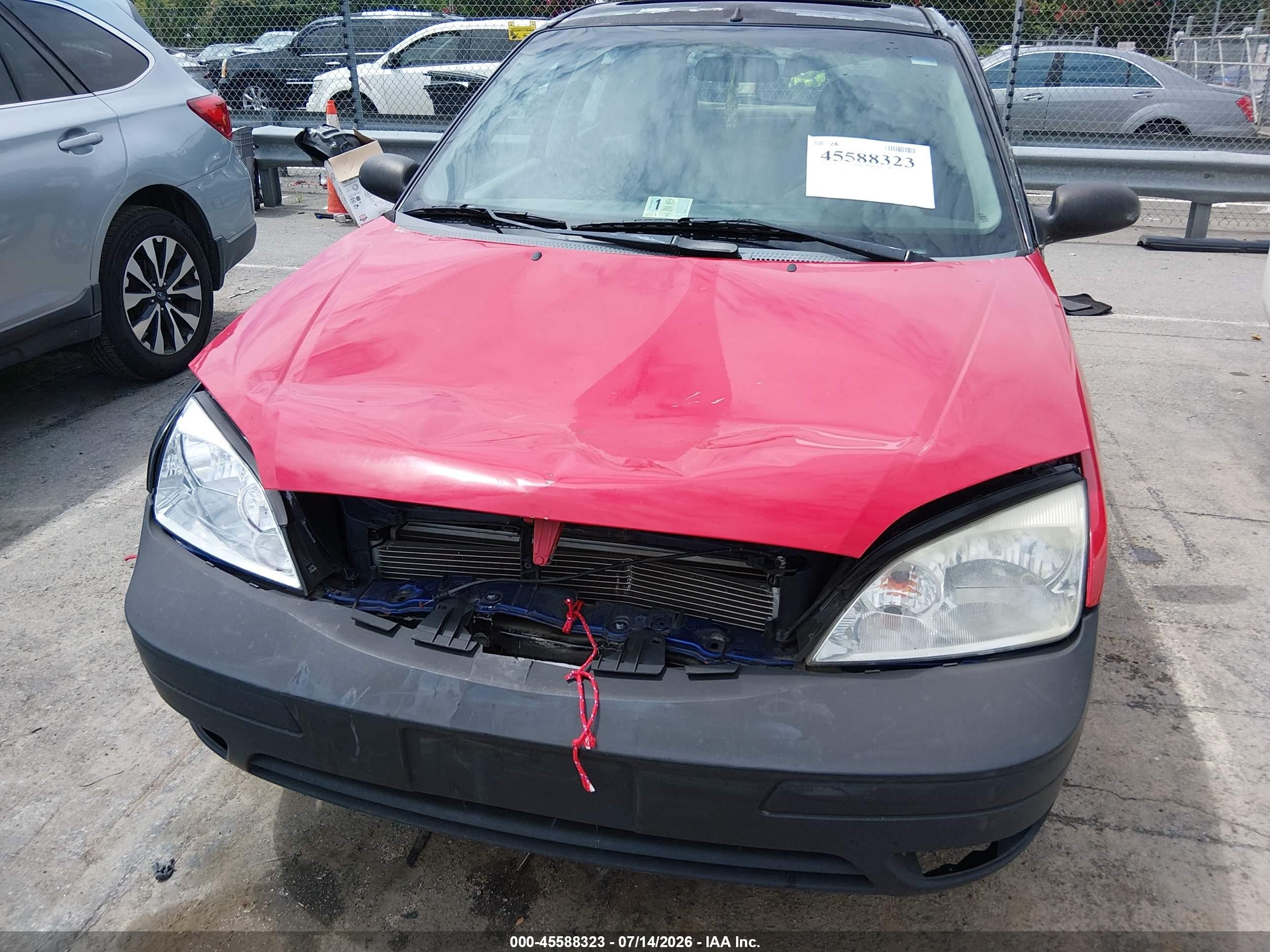 2006 Ford Focus Zx5 Blue vin: 1FAHP37N06W221885