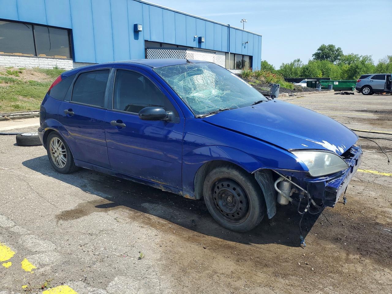 2006 Ford Focus Zx5 Blue vin: 1FAHP37N16W151961
