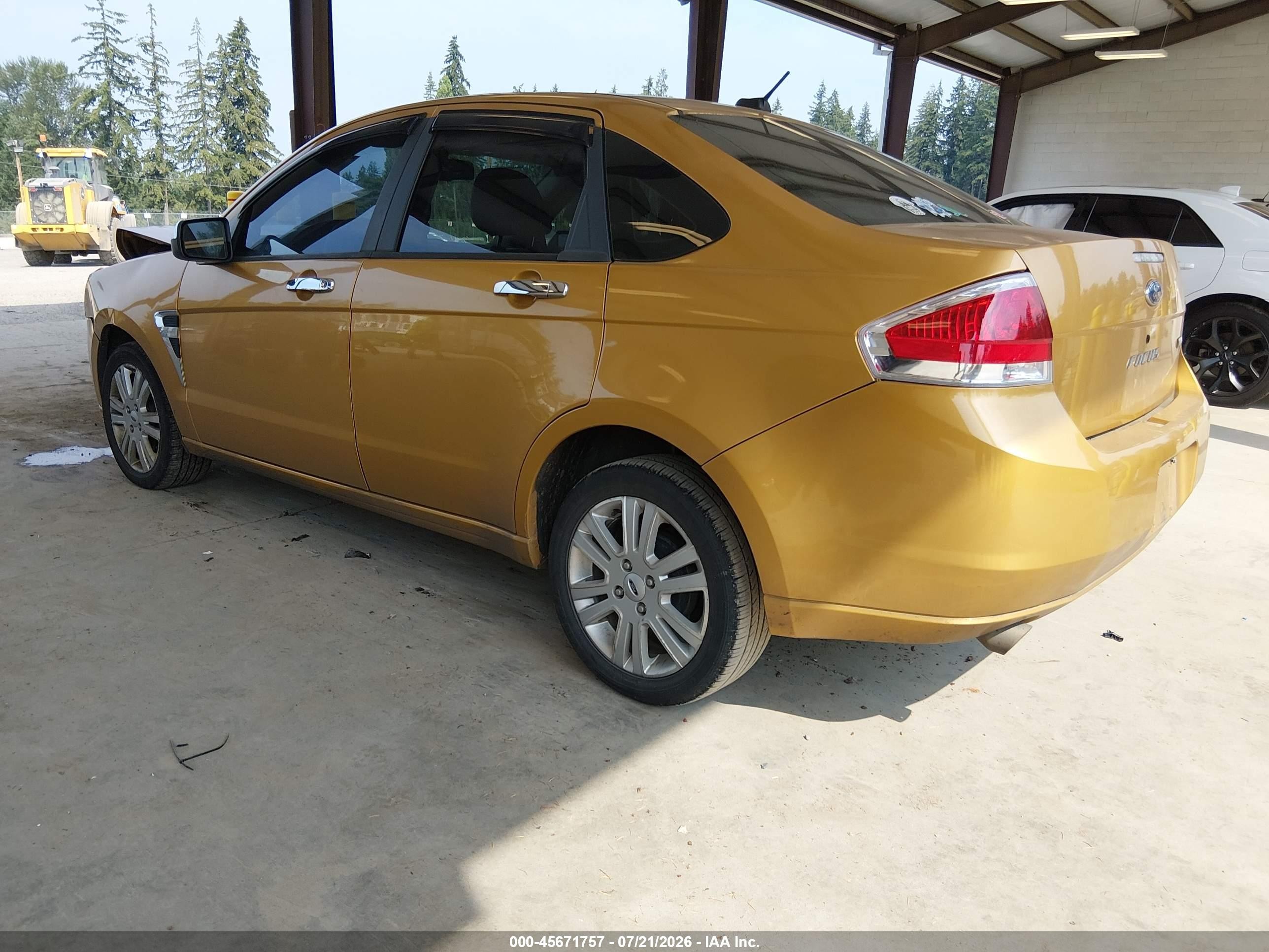 2009 Ford Focus Sel Золотой vin: 1FAHP37N19W168408