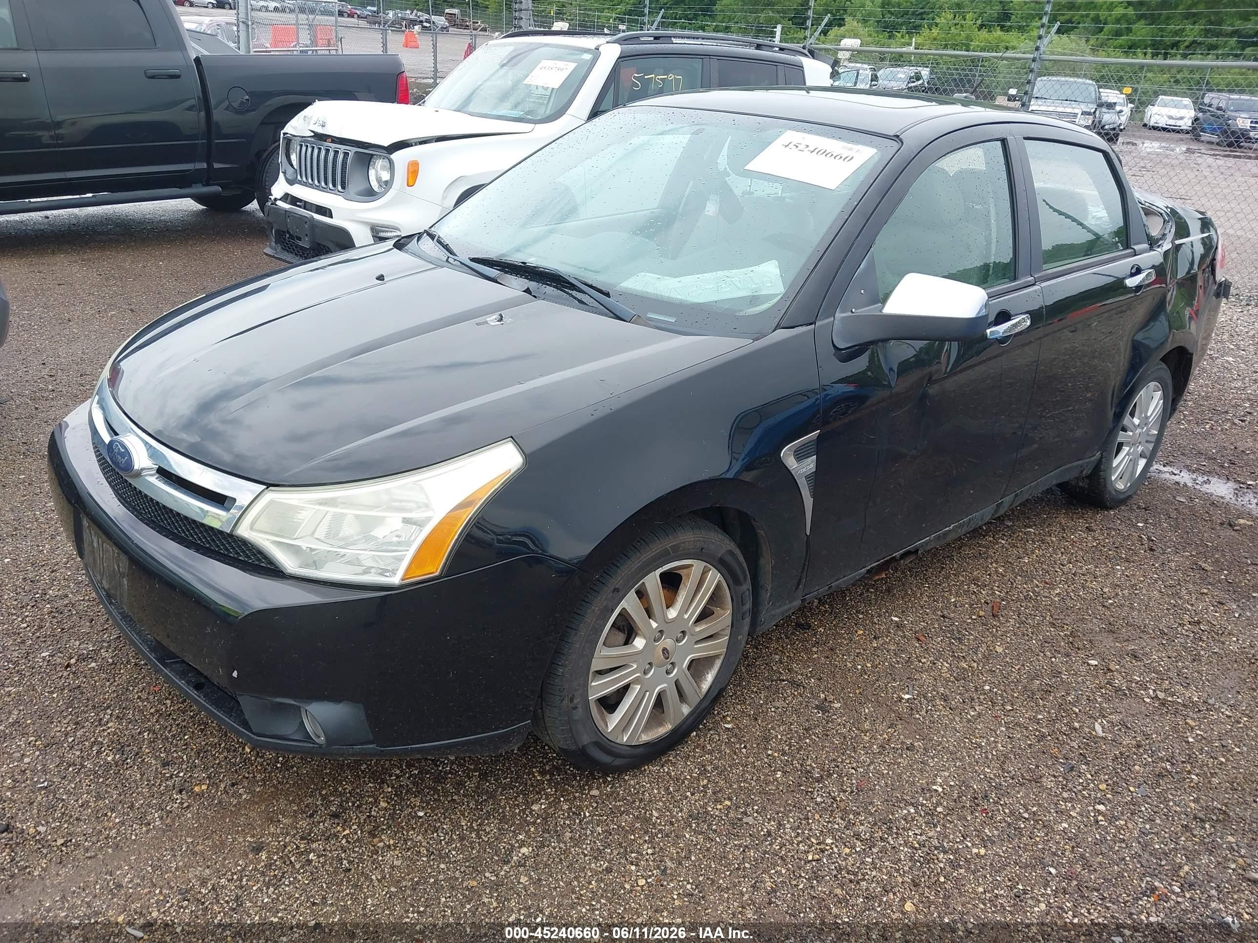 2009 Ford Focus Sel Black vin: 1FAHP37N19W234018