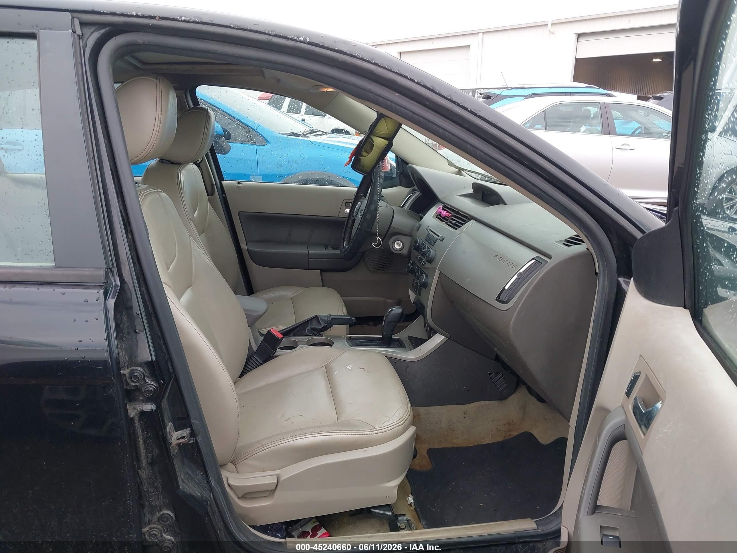 2009 Ford Focus Sel Black vin: 1FAHP37N19W234018