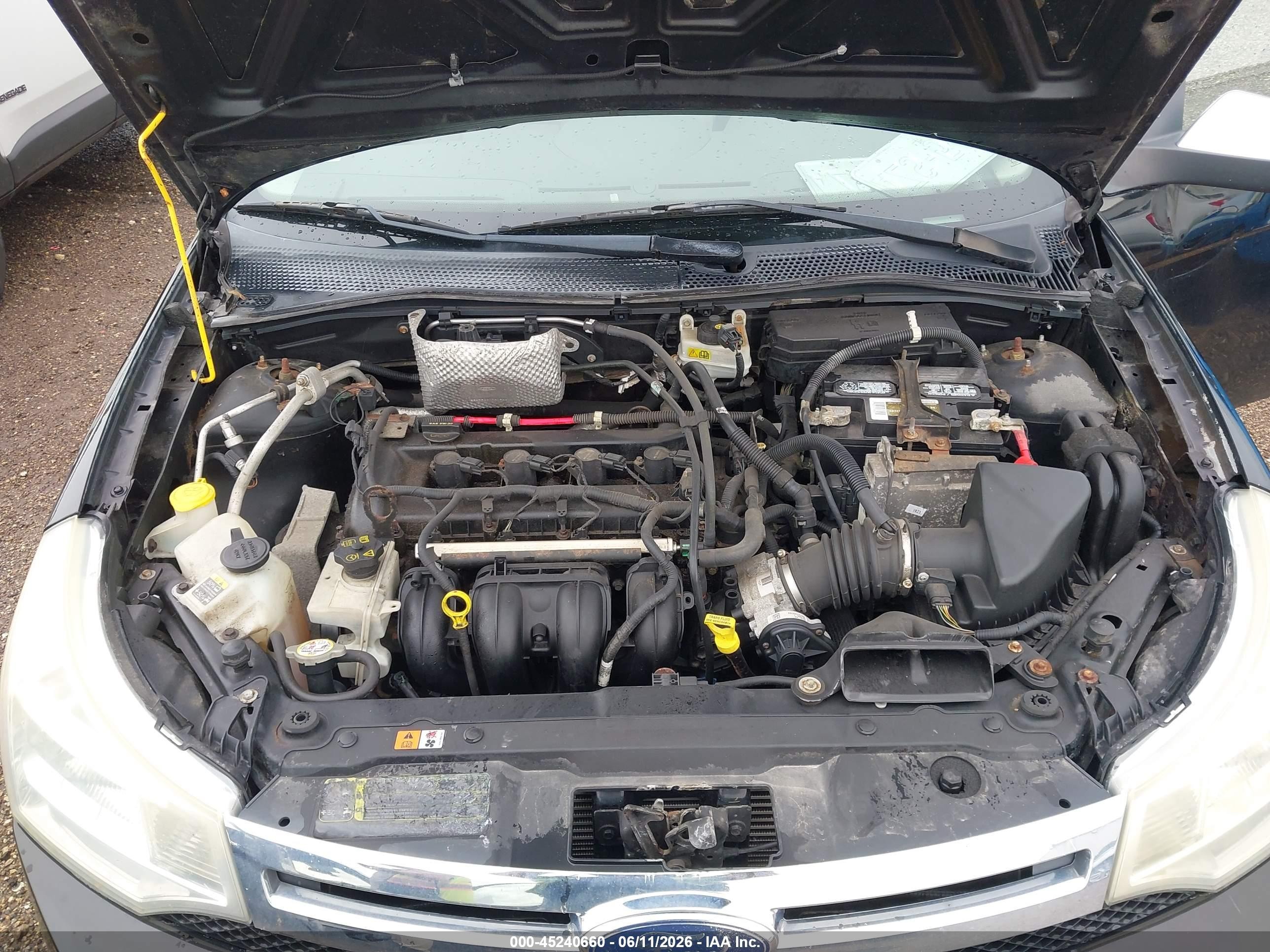 2009 Ford Focus Sel Black vin: 1FAHP37N19W234018