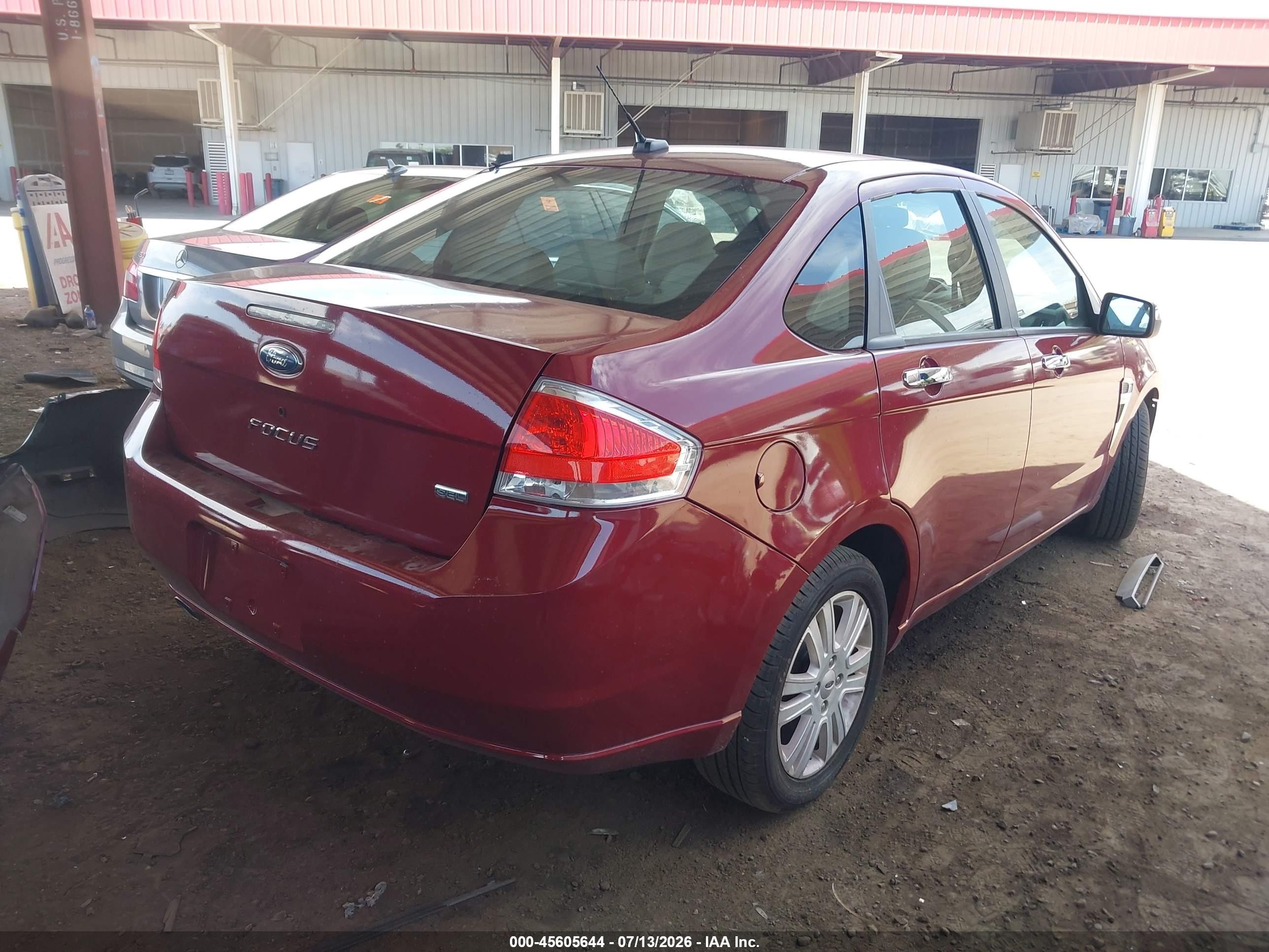 2009 Ford Focus Sel Red vin: 1FAHP37N29W252298