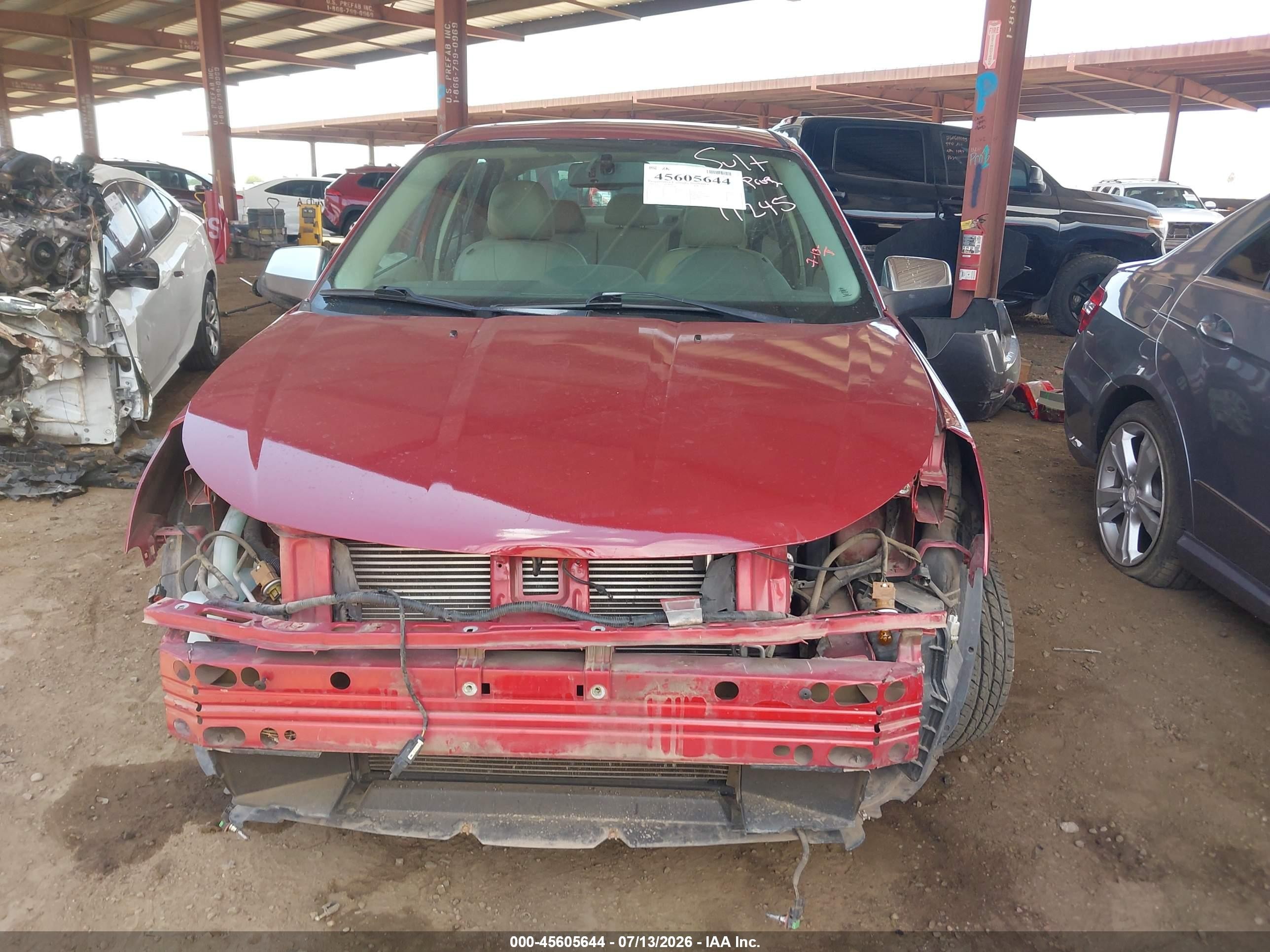 2009 Ford Focus Sel Red vin: 1FAHP37N29W252298