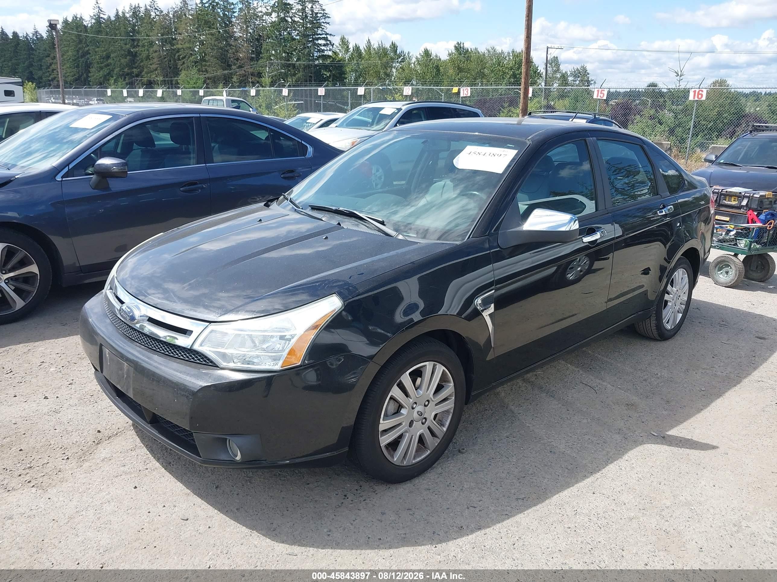 2009 Ford Focus Sel Black vin: 1FAHP37N39W200291