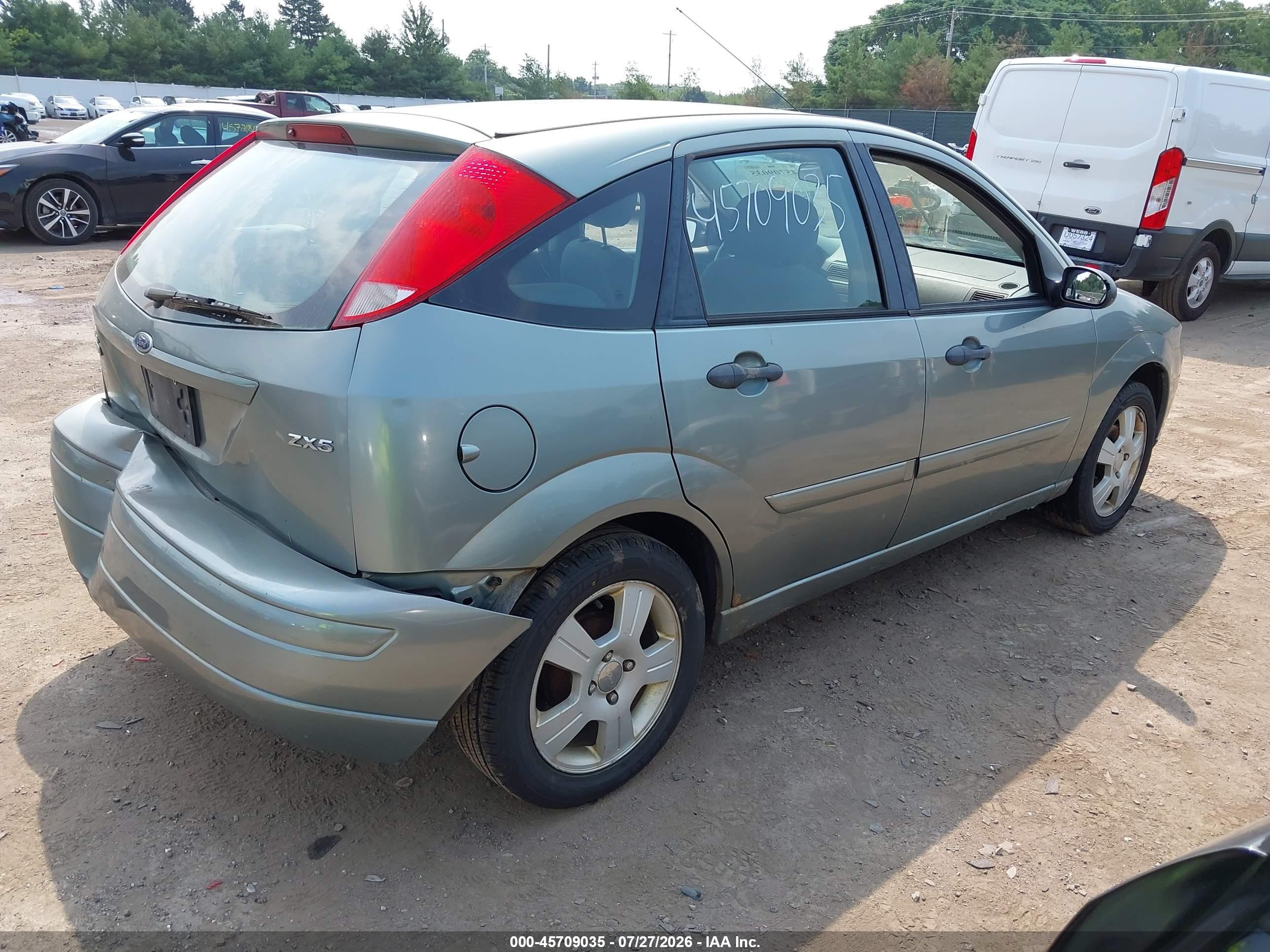 2006 Ford Focus Zx5 Бирюзовый vin: 1FAHP37N66W210759