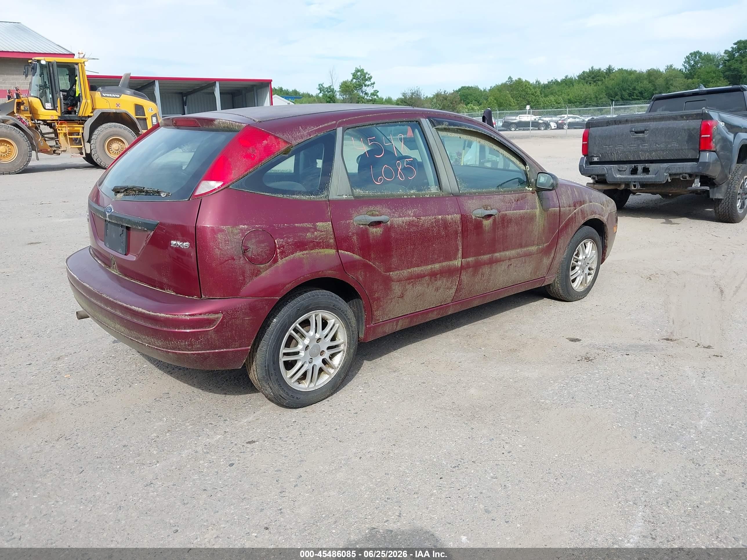 2006 Ford Focus Zx5 Темно-бордовый vin: 1FAHP37N66W239243