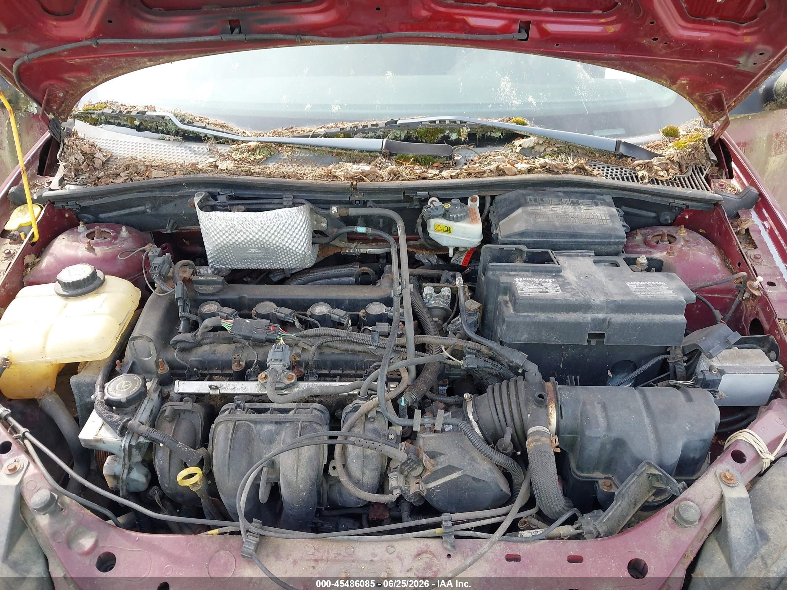 2006 Ford Focus Zx5 Темно-бордовый vin: 1FAHP37N66W239243