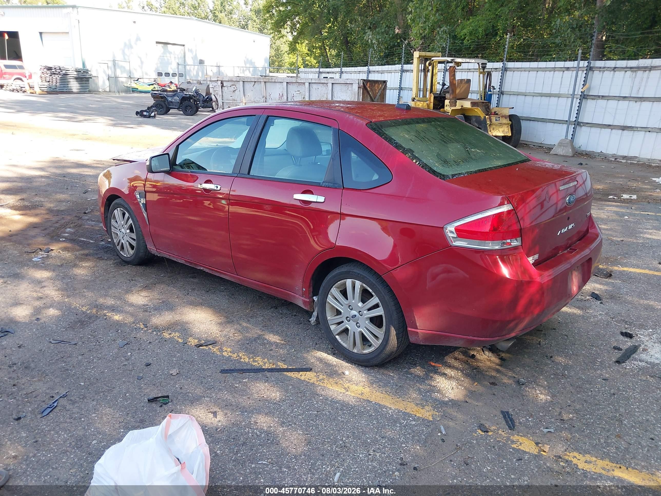 2009 Ford Focus Sel Red vin: 1FAHP37N89W127287