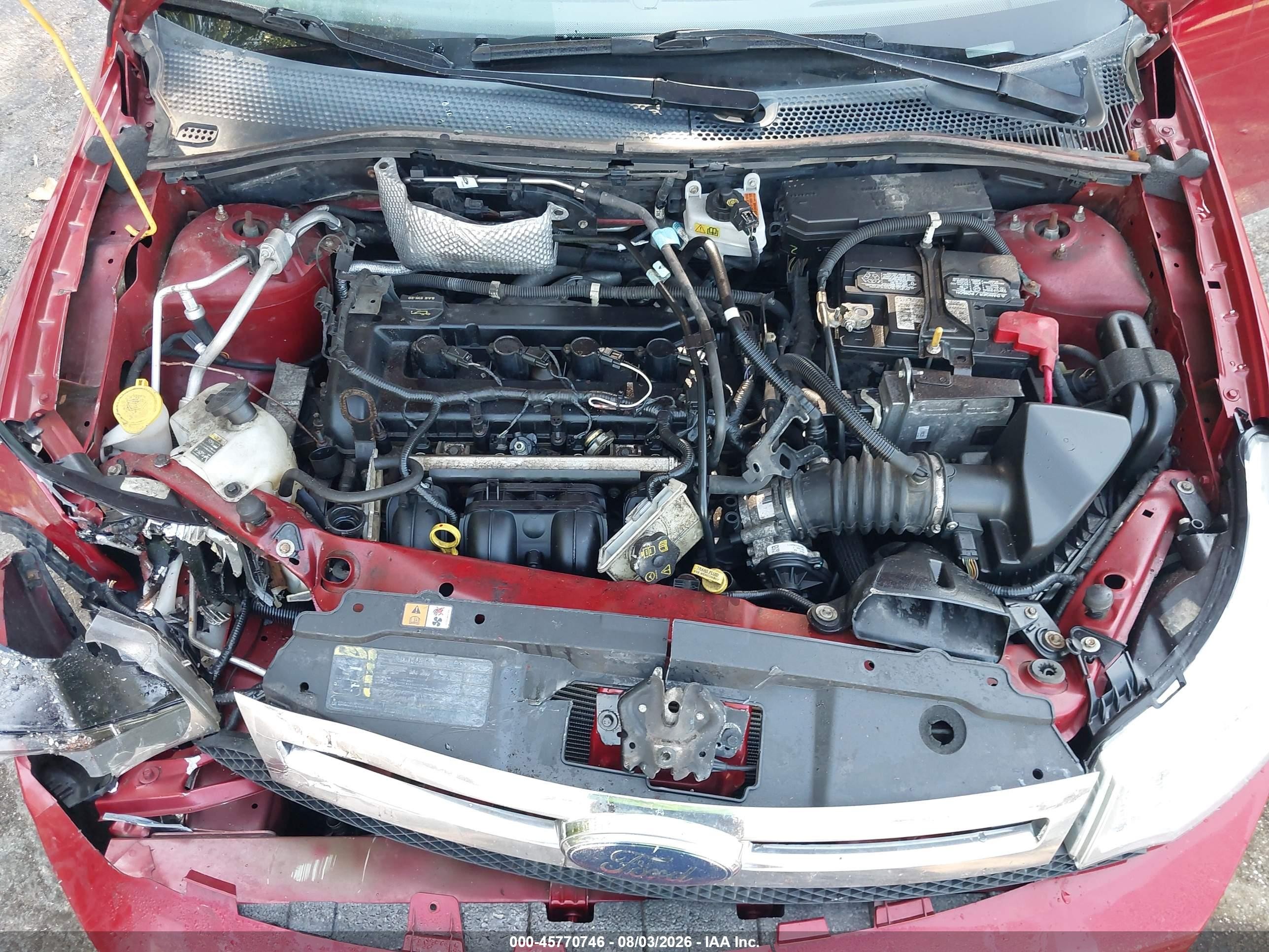 2009 Ford Focus Sel Red vin: 1FAHP37N89W127287