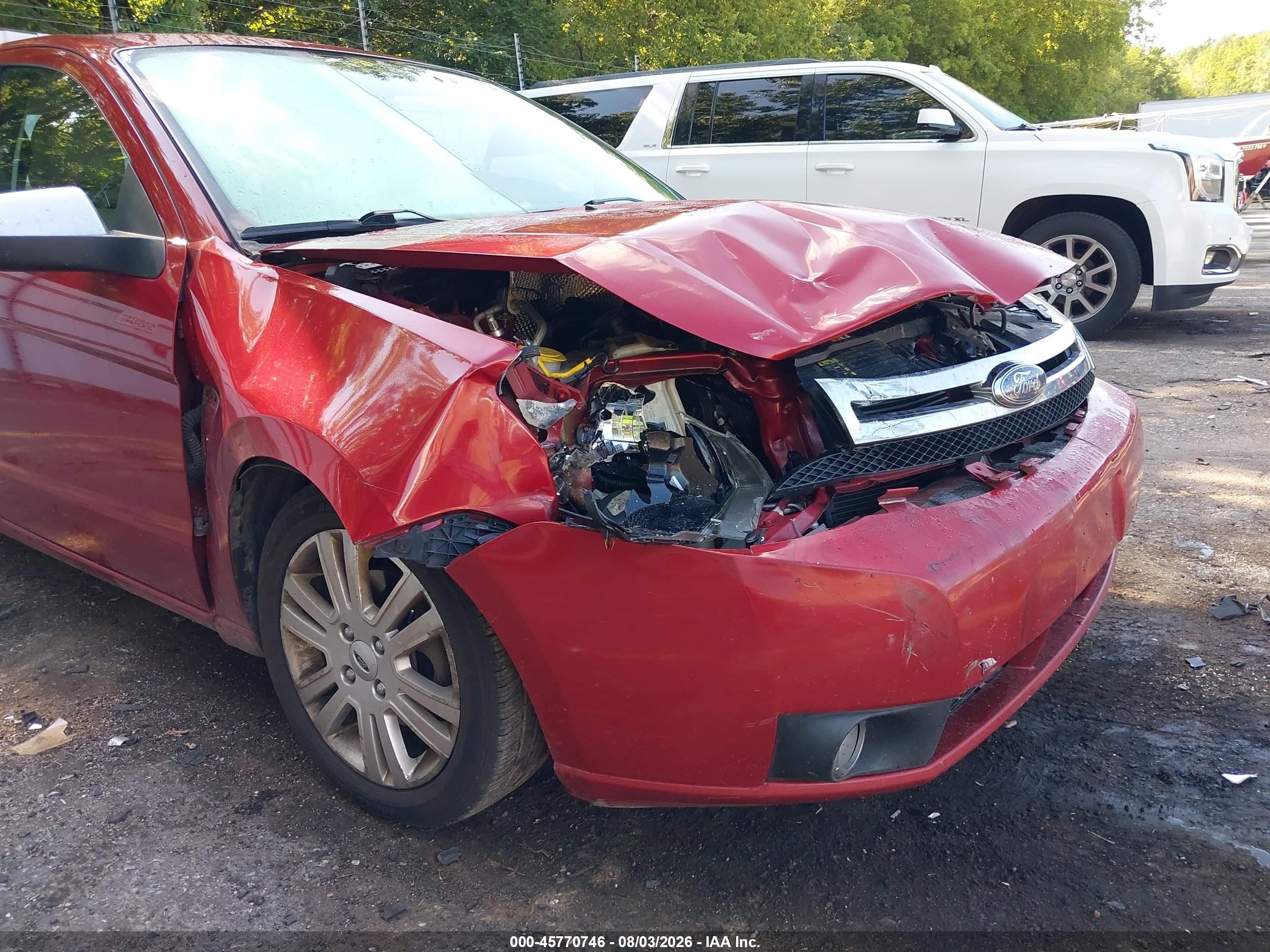 2009 Ford Focus Sel Red vin: 1FAHP37N89W127287