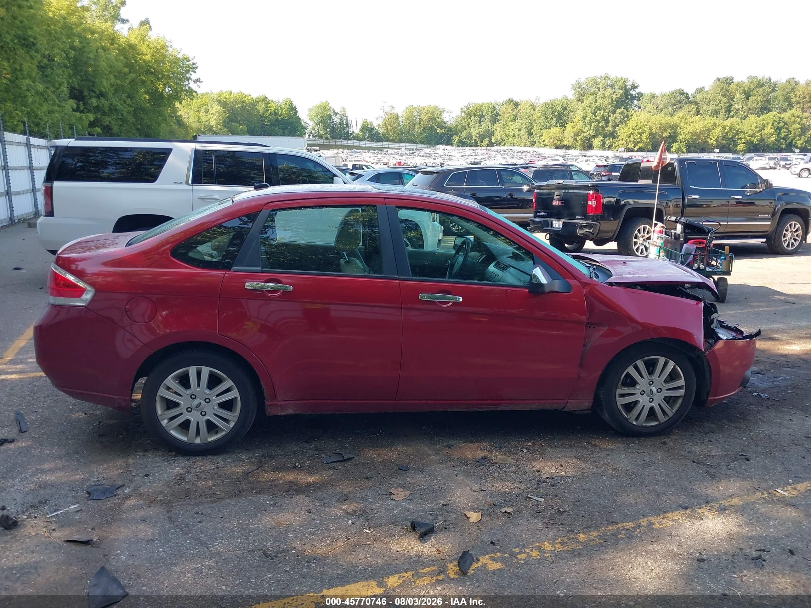 2009 Ford Focus Sel Red vin: 1FAHP37N89W127287