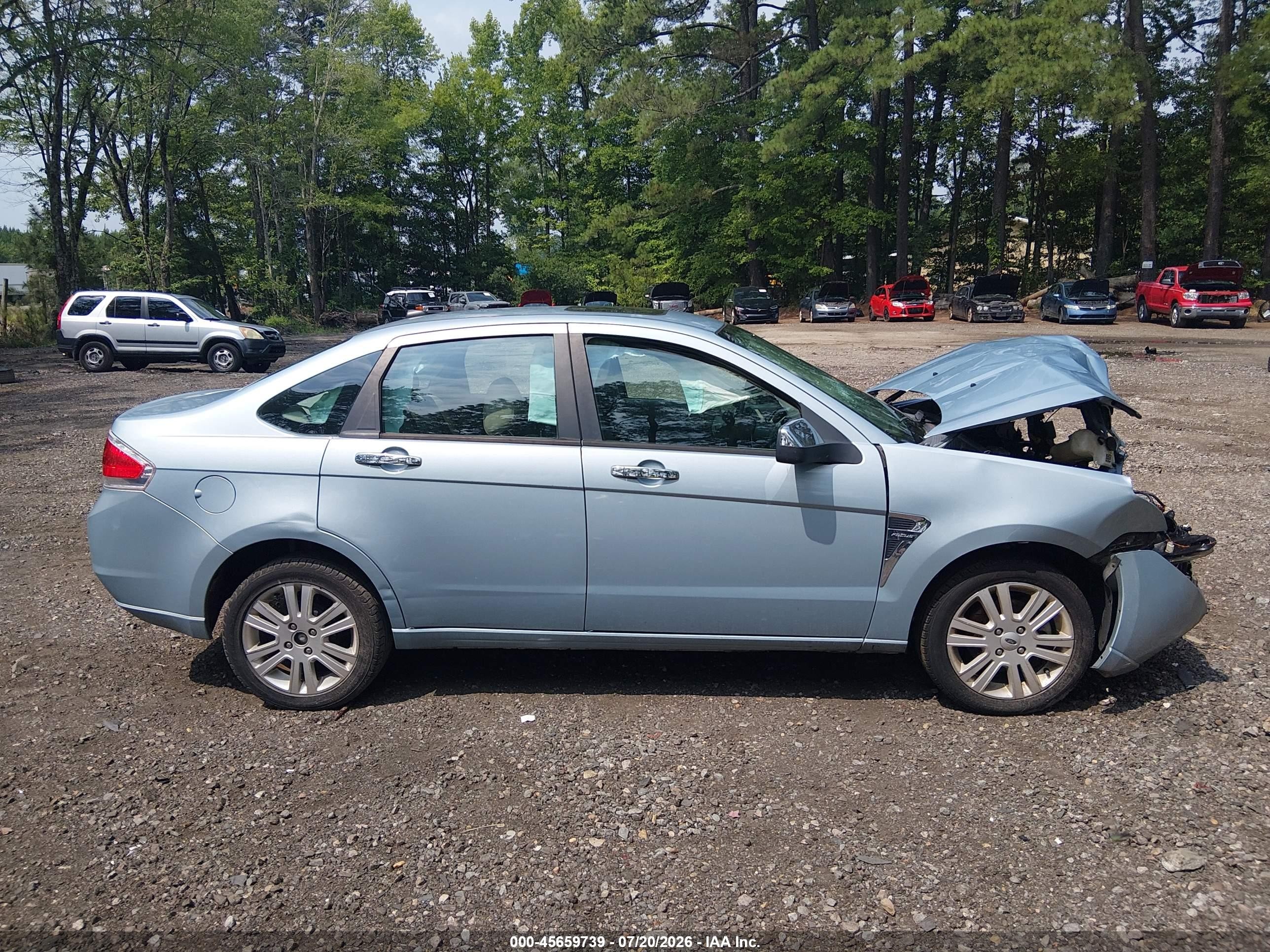 2009 Ford Focus Sel Blue vin: 1FAHP37N89W170396