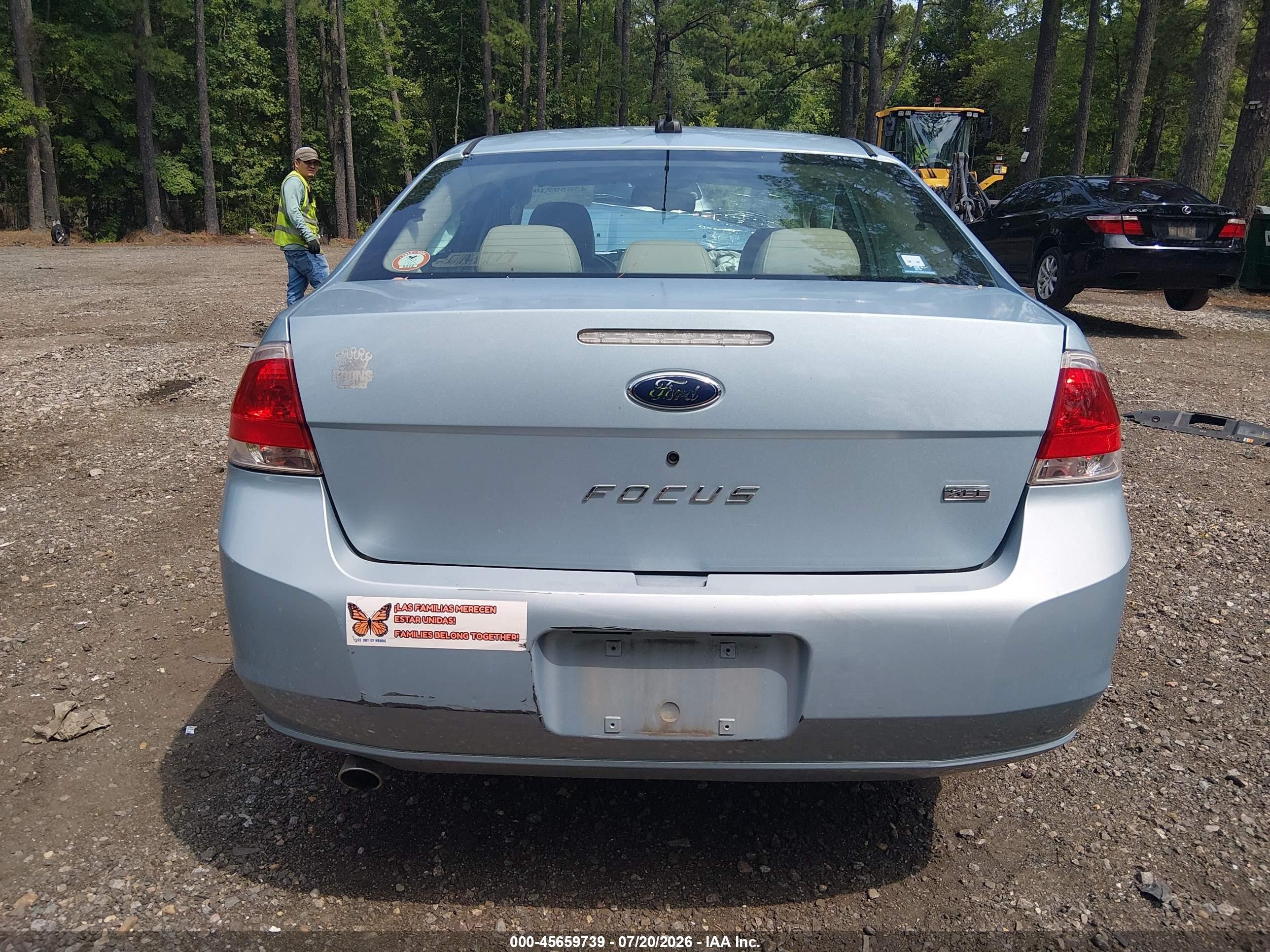 2009 Ford Focus Sel Blue vin: 1FAHP37N89W170396