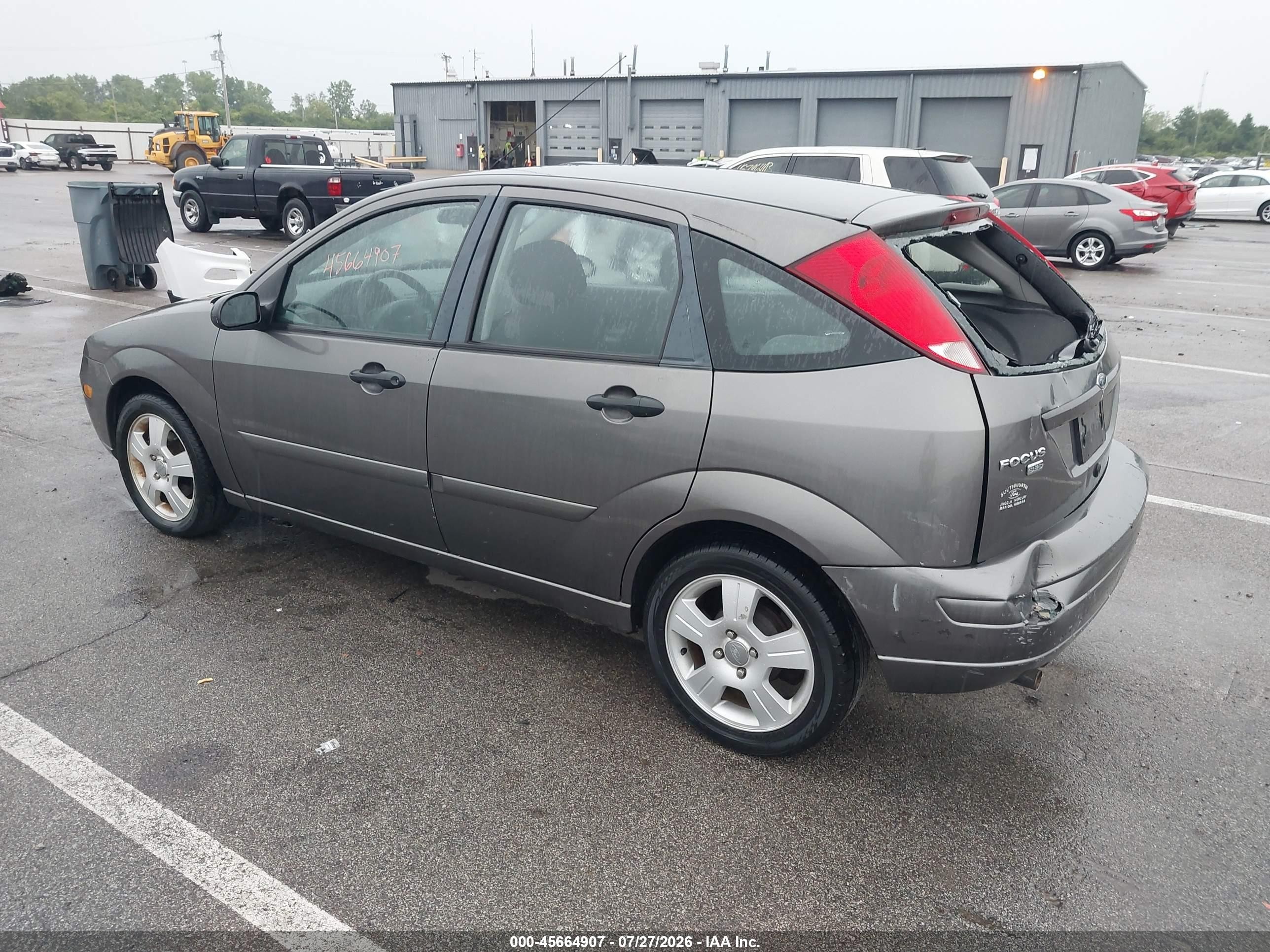 2007 Ford Focus S/se/ses Серый vin: 1FAHP37N97W291709