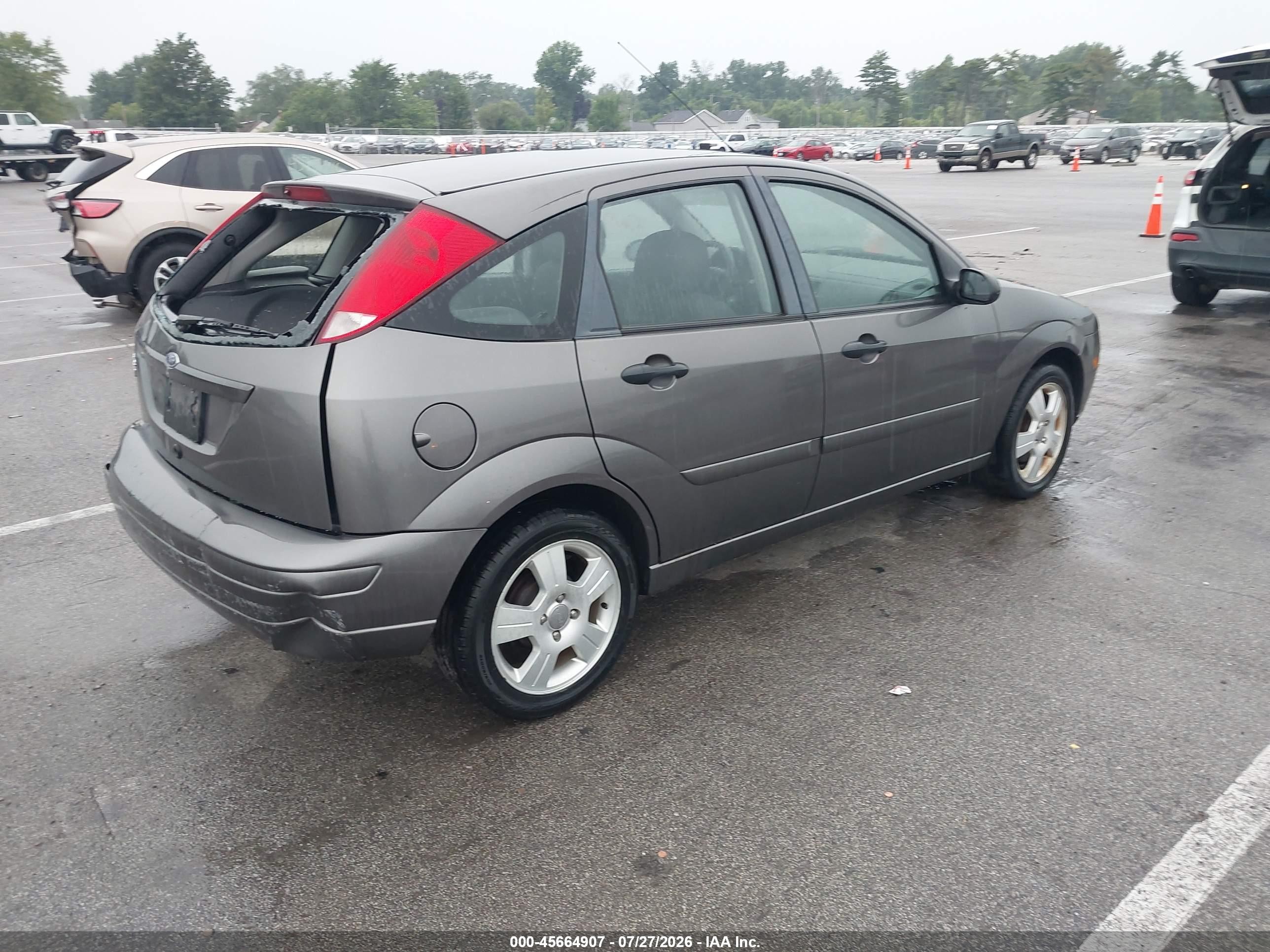 2007 Ford Focus S/se/ses Серый vin: 1FAHP37N97W291709