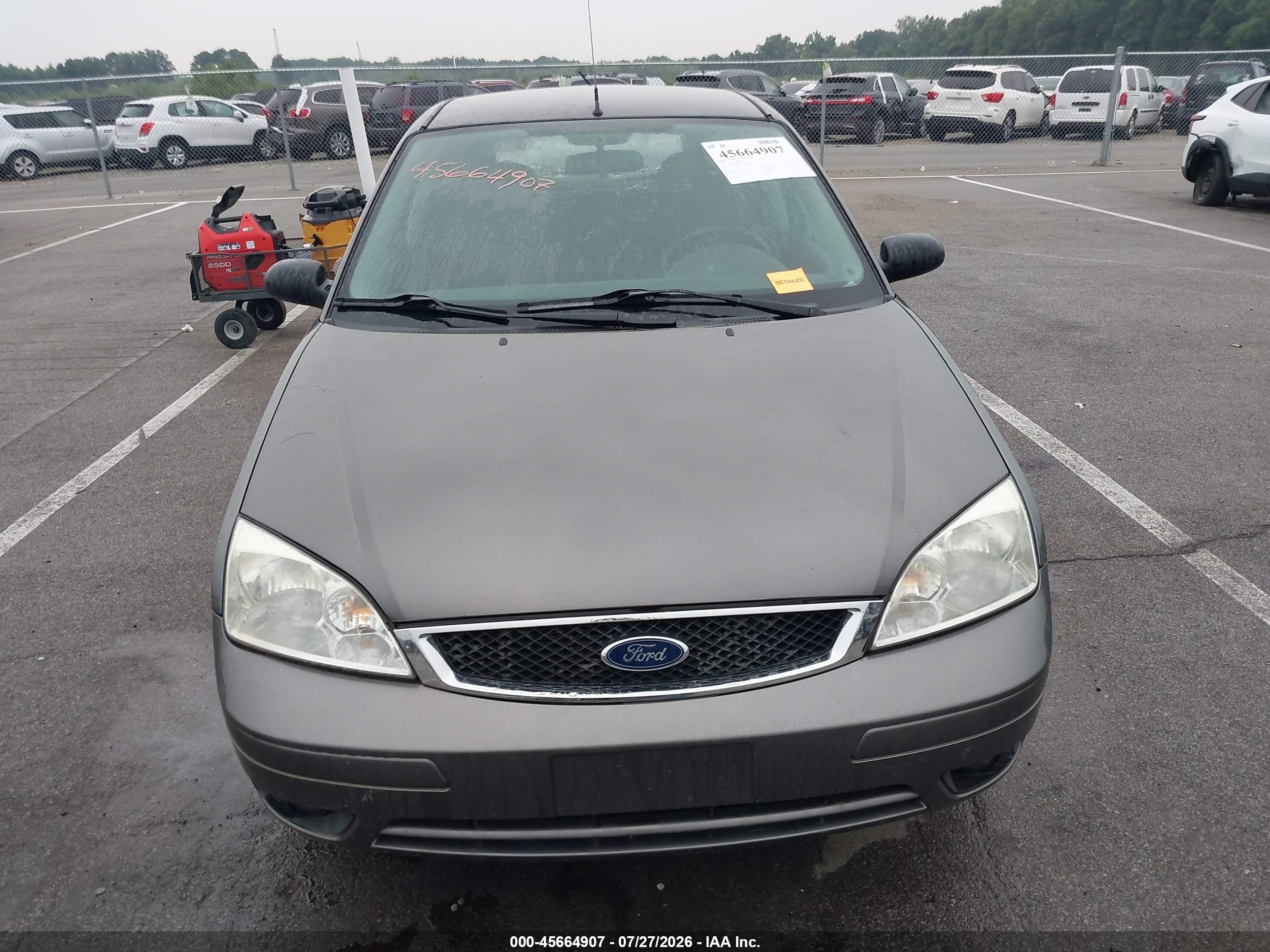 2007 Ford Focus S/se/ses Серый vin: 1FAHP37N97W291709